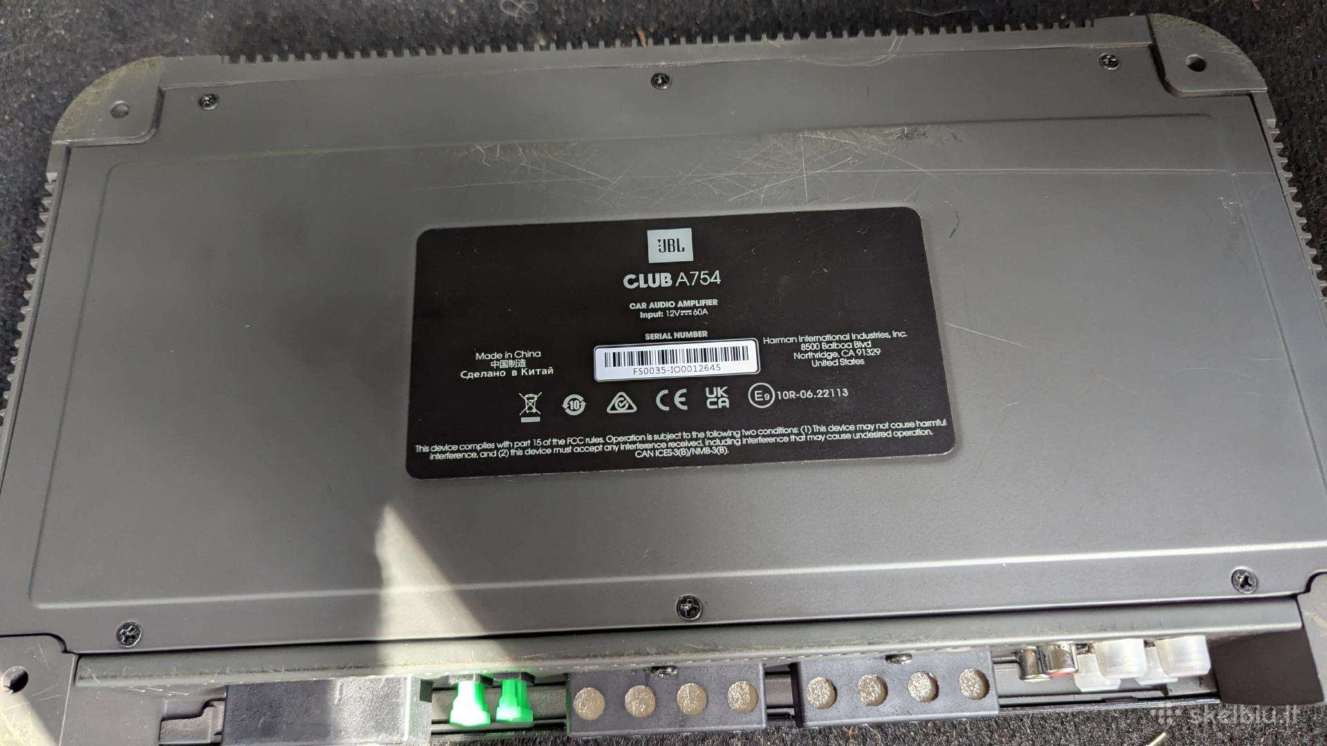 Jbl automobilinis garso stiprintuvas