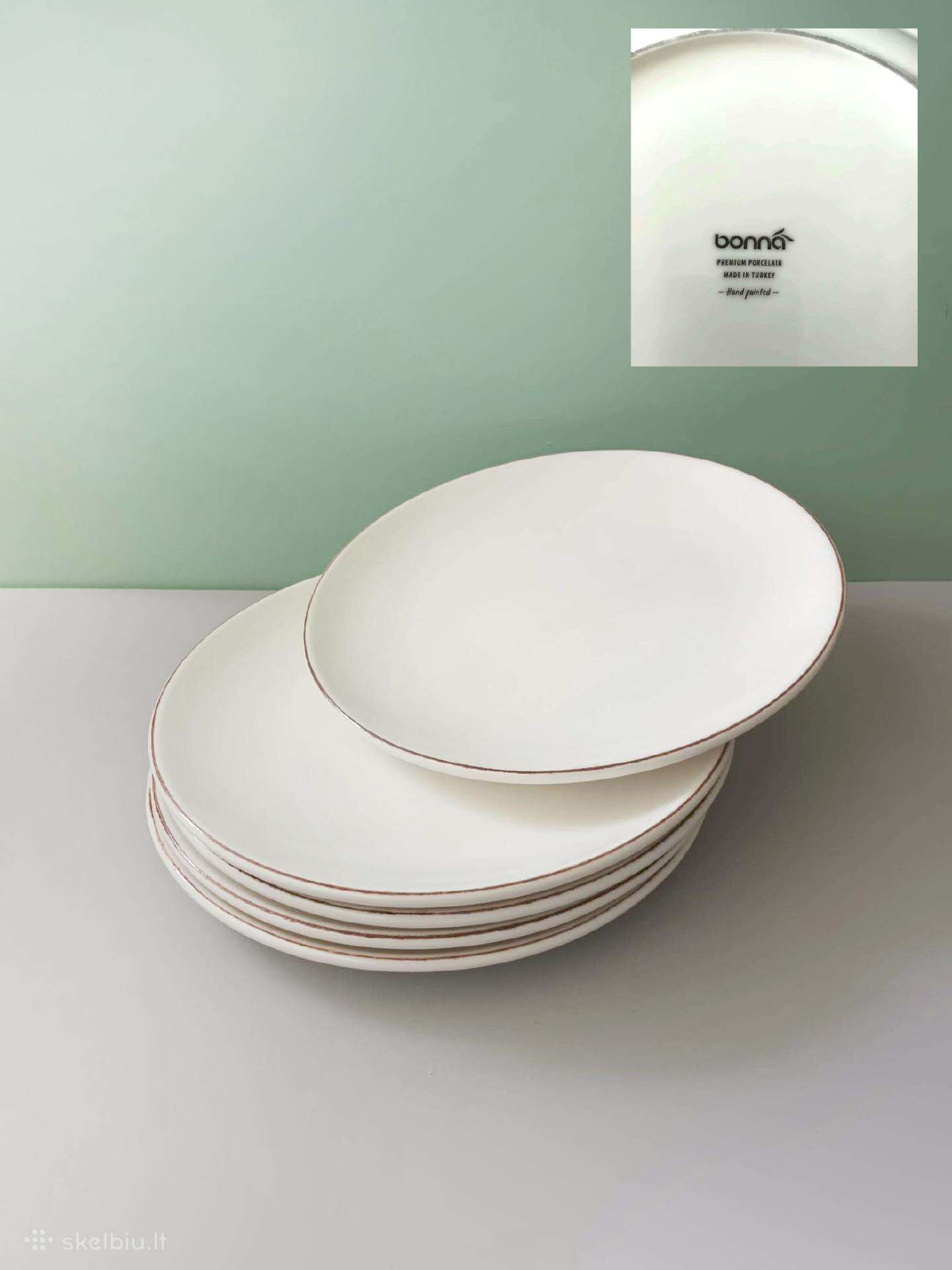 Lėkštės 27cm, 5vnt., Bonna Premium Porcelain