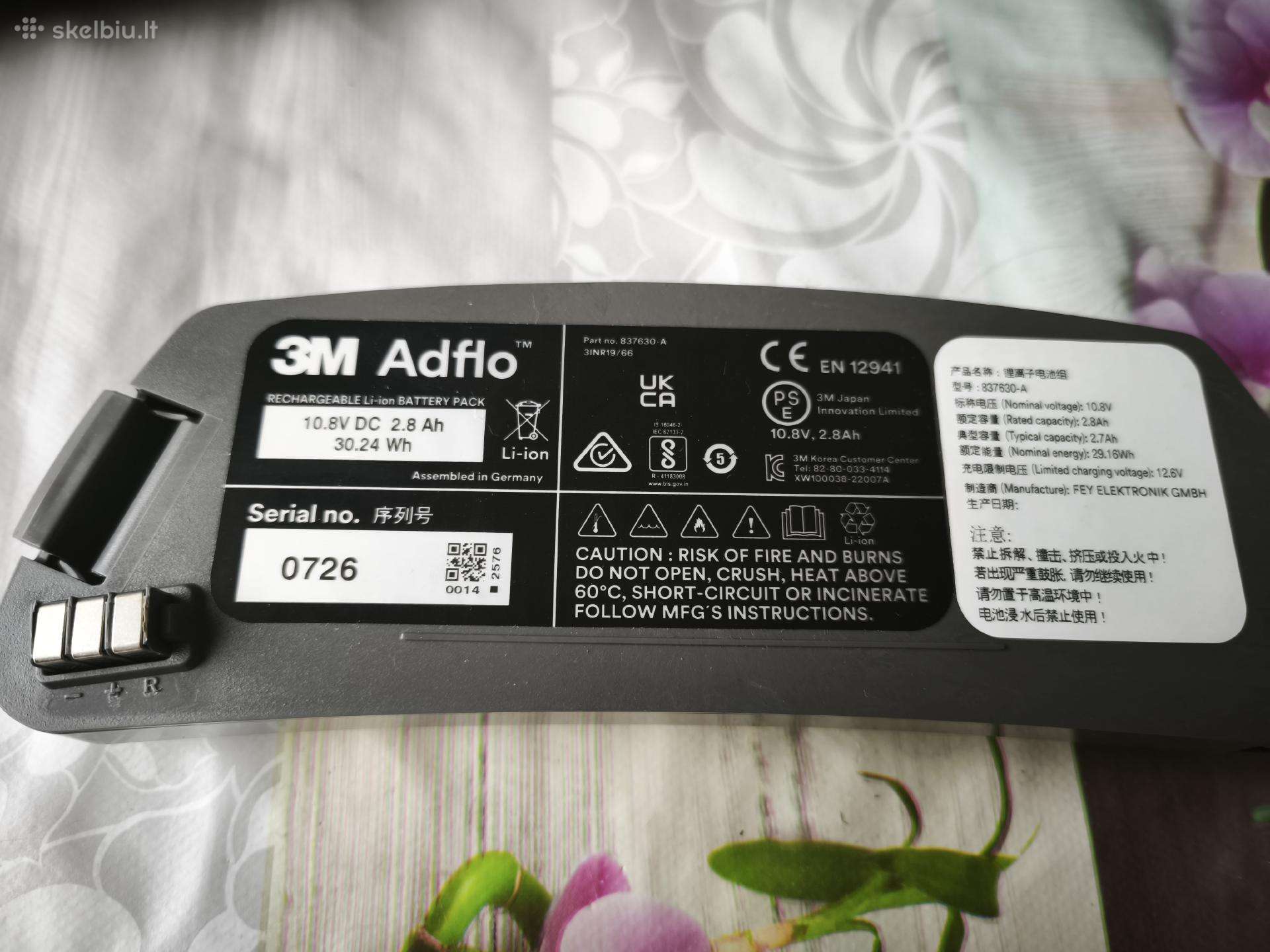 3m Adflo baterija