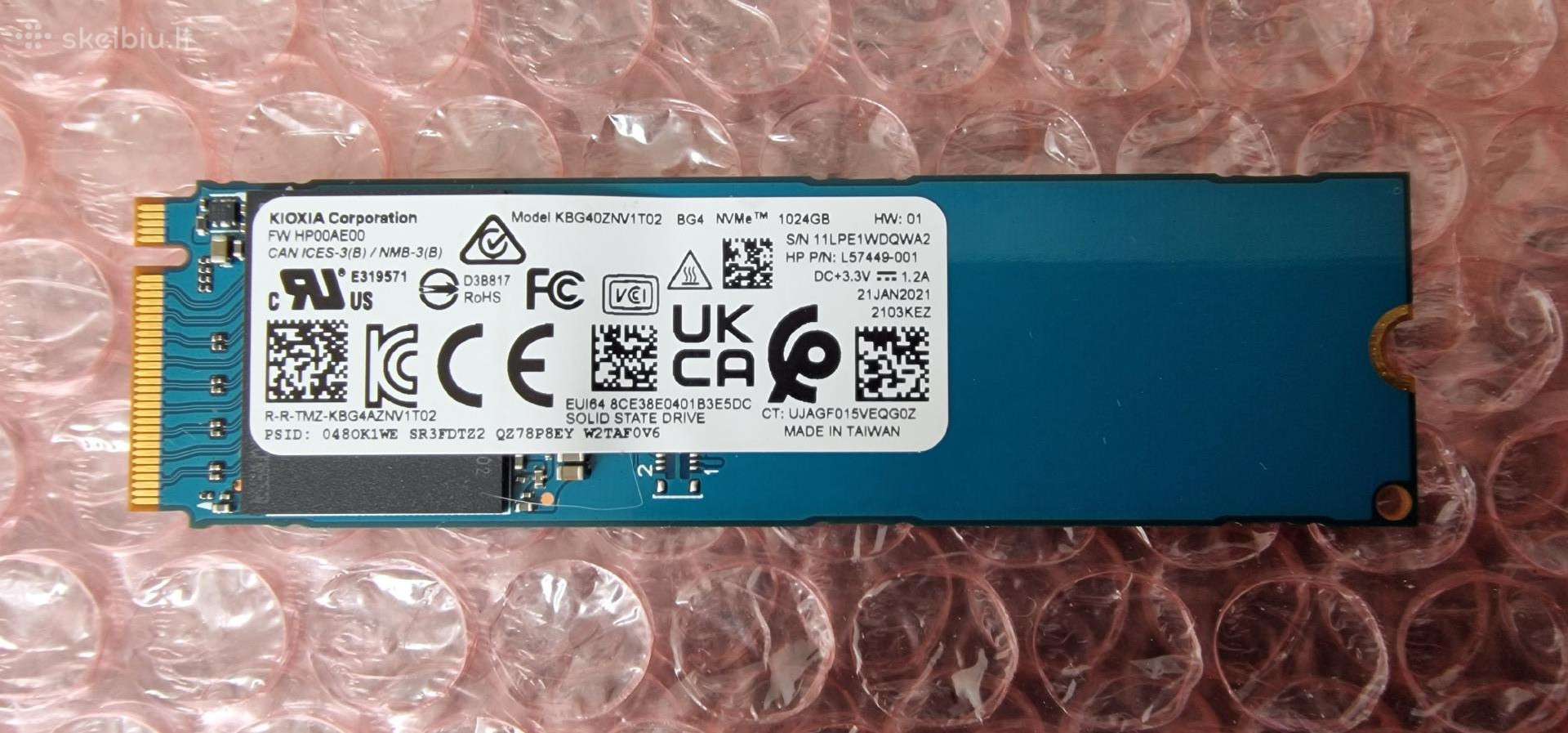 Kioxia 1tb SSD M.2 2280 Nvme Pcie Gen3x4
