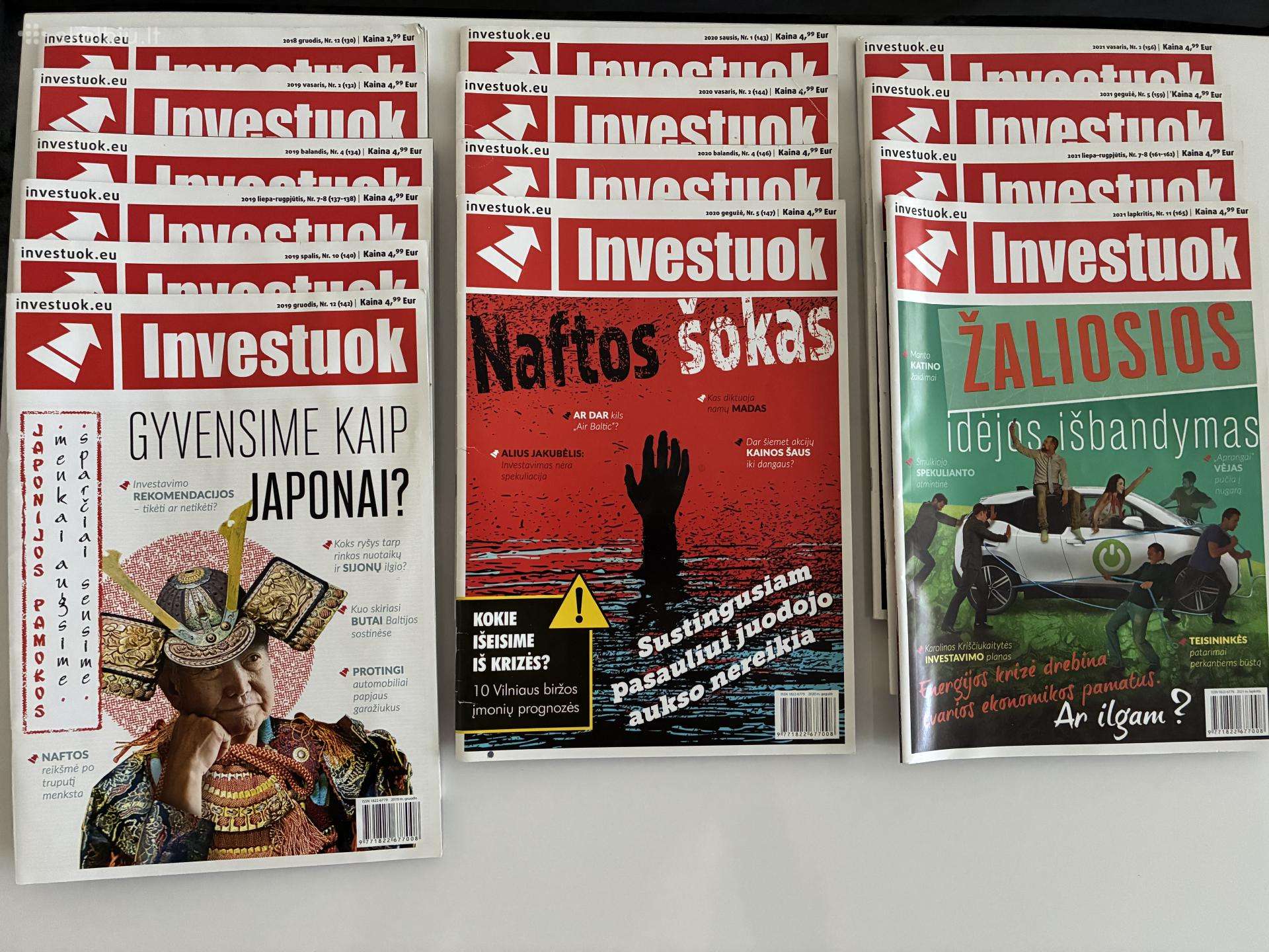 Dovanoju Investuok žurnalai 2018-2021 (14vnt)
