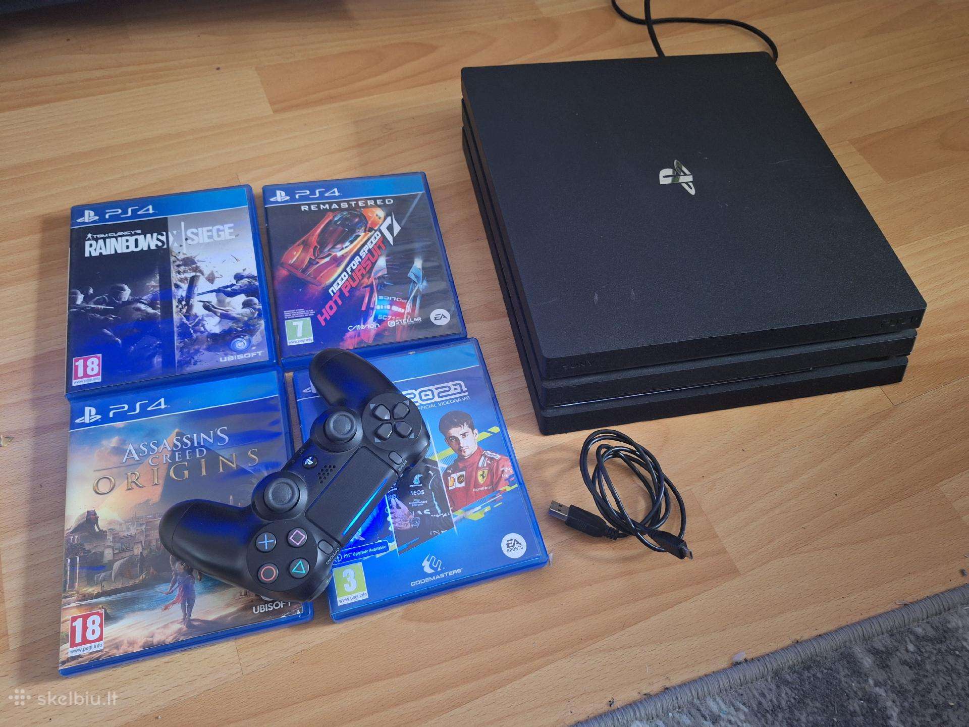 Ps4 pro ir 4 žaidimai