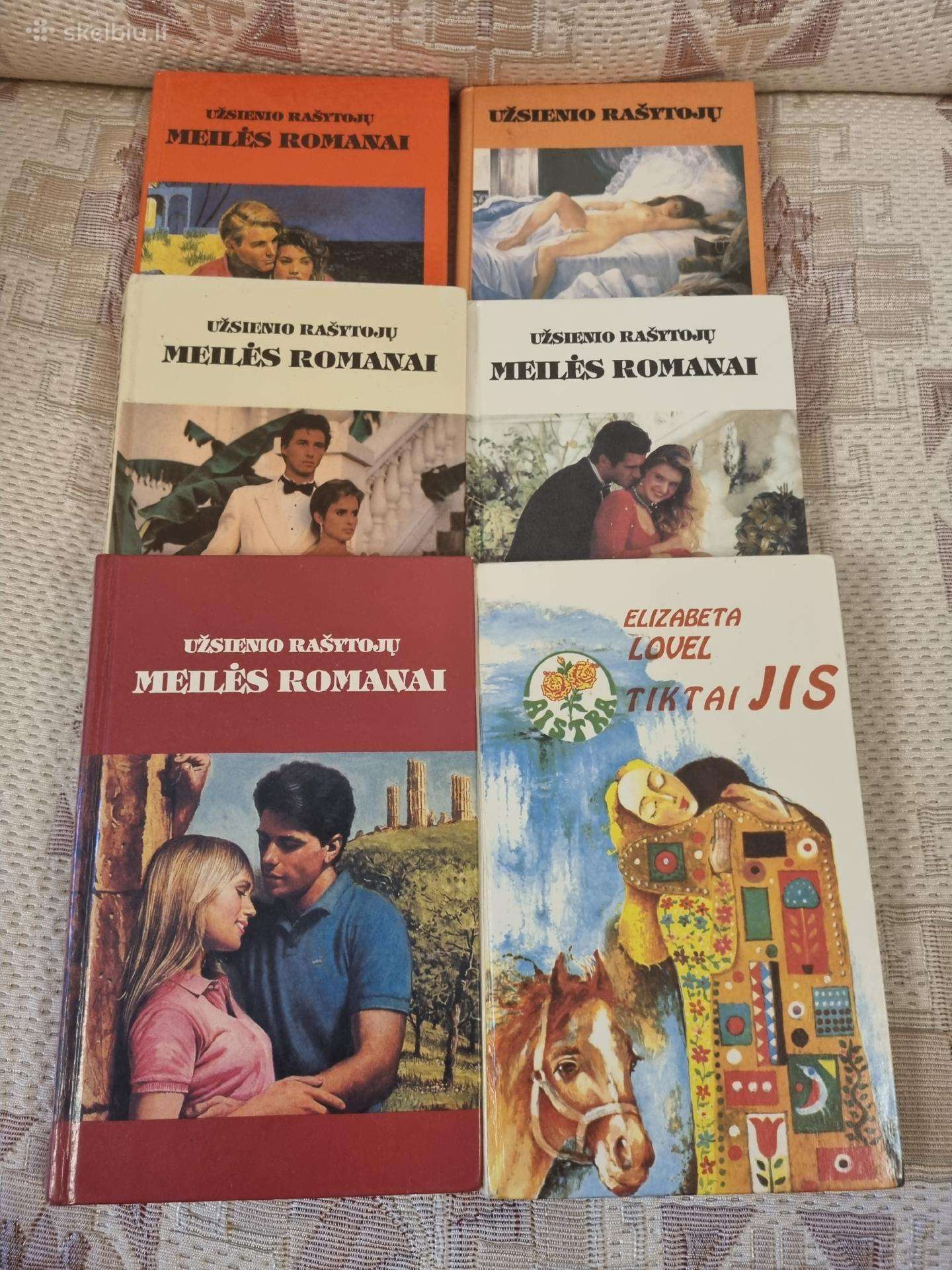 Meilės romanai 6 knygos
