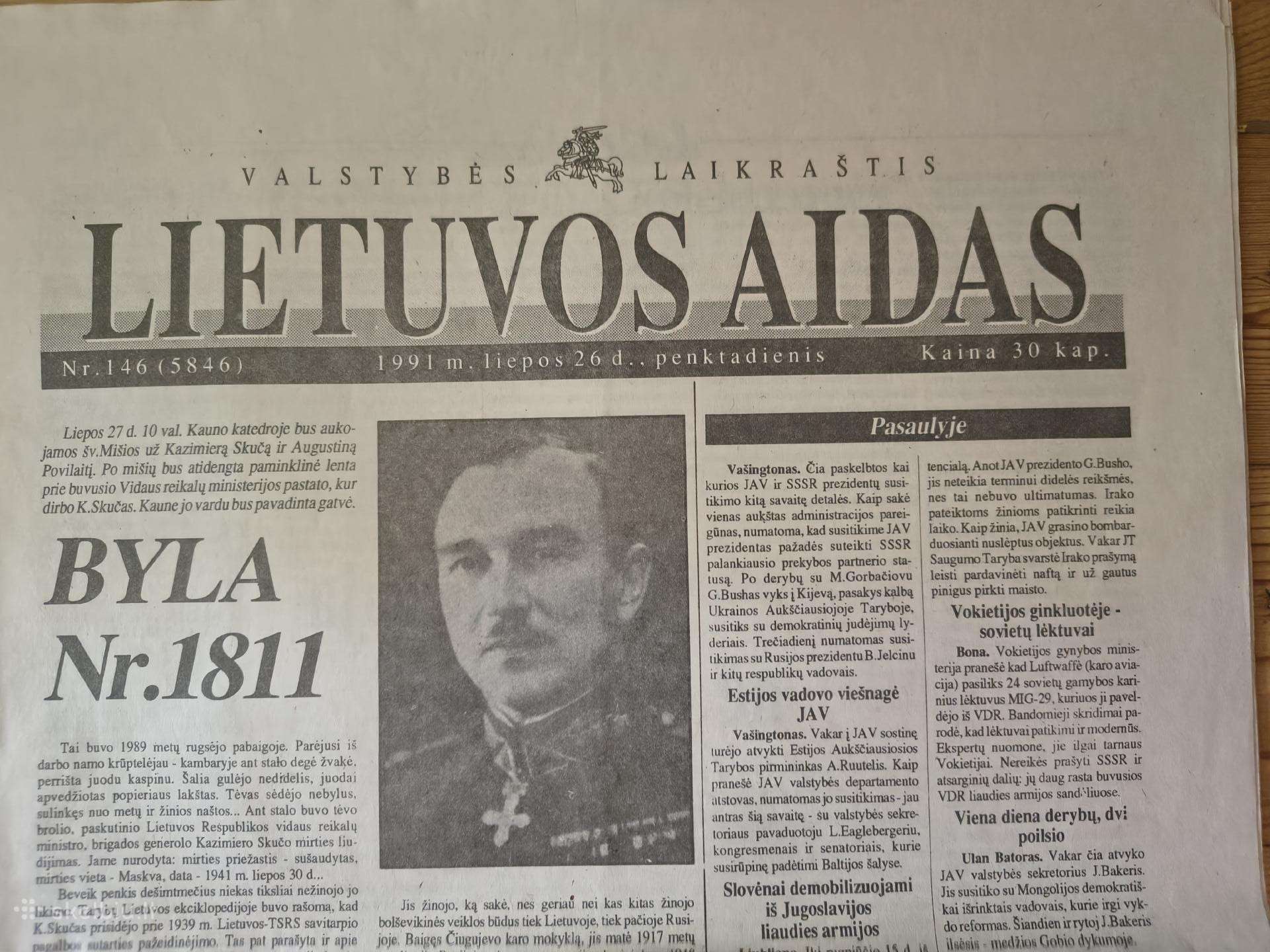 Lietuvos aidas laikrasciai