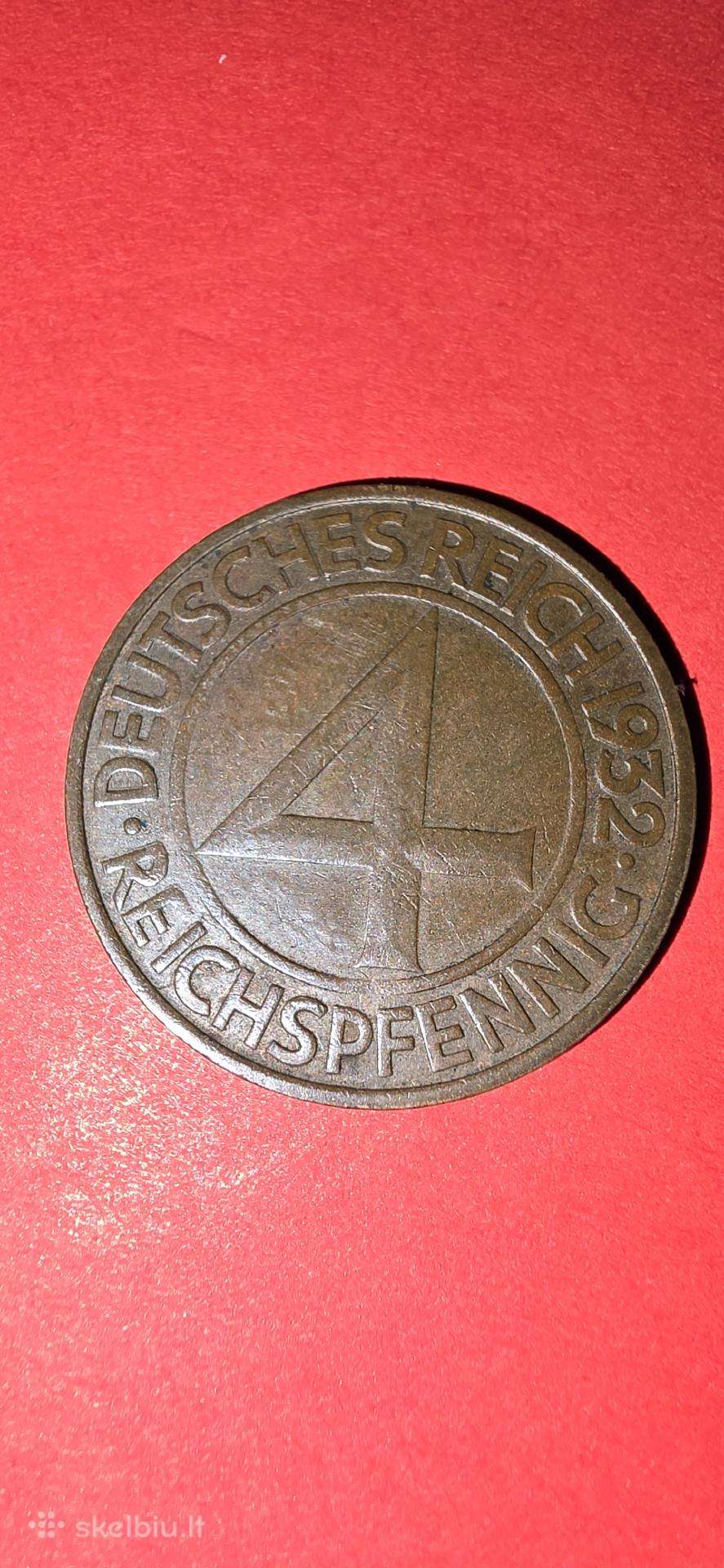 Vokietija 4 pfiningai 1932