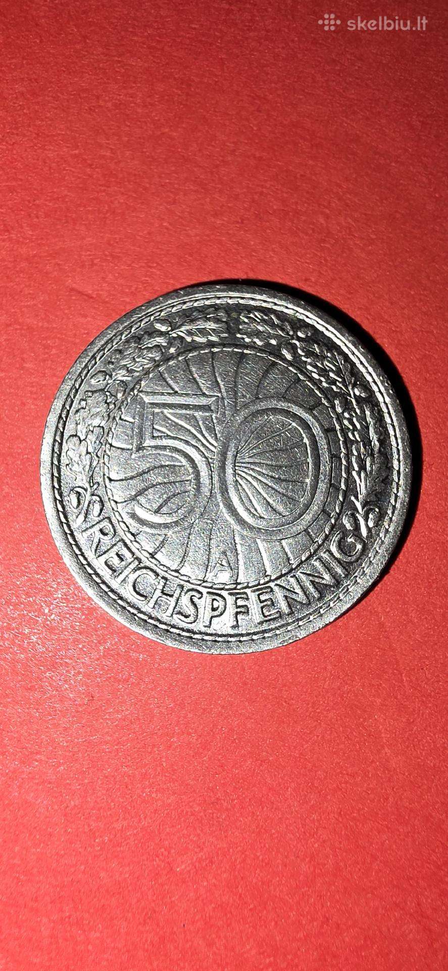 Vokietija 50 pfeningų 1928 A