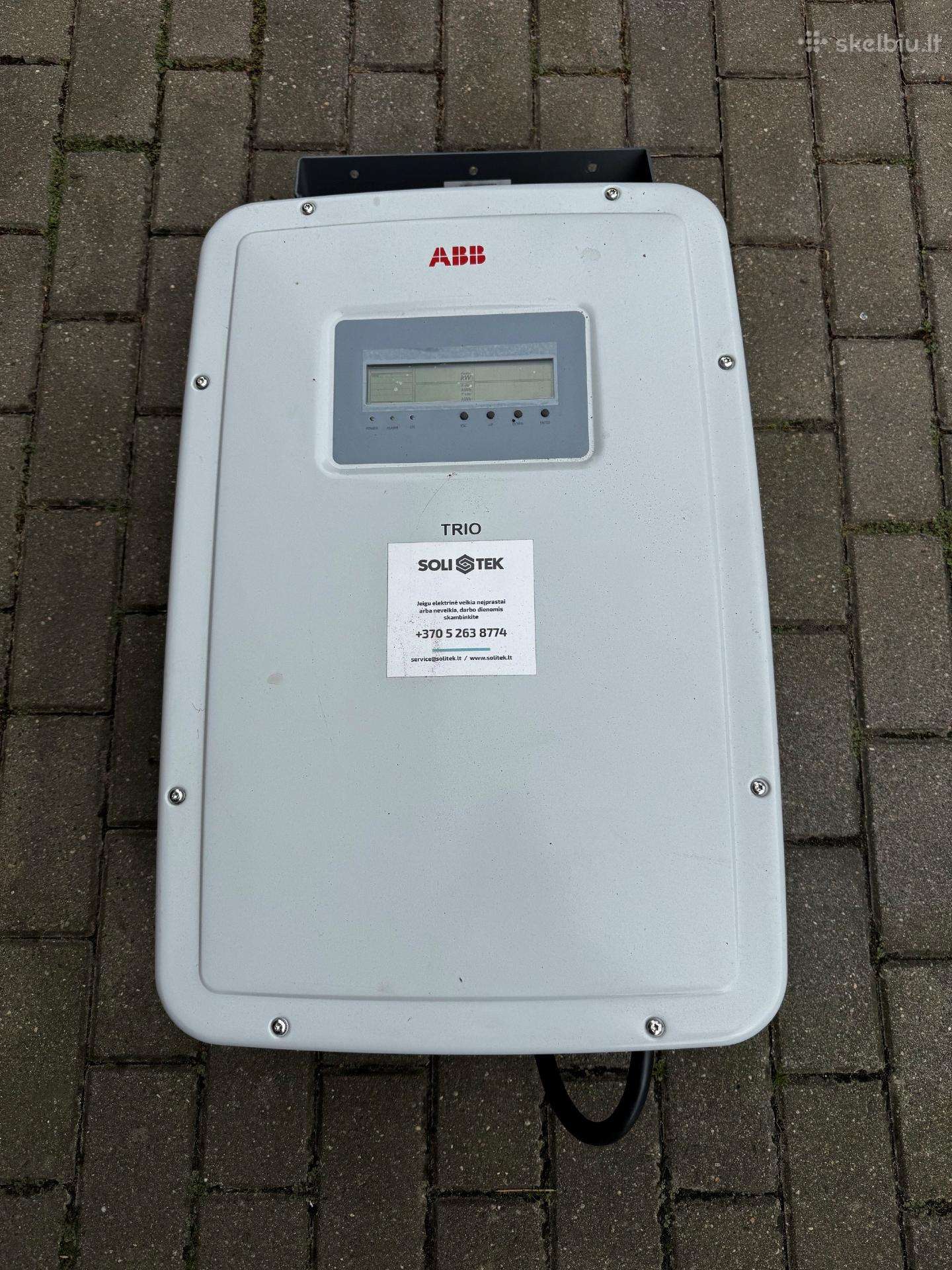 Parduodamas Abb 5,8kw saulės elektrinės inverteris