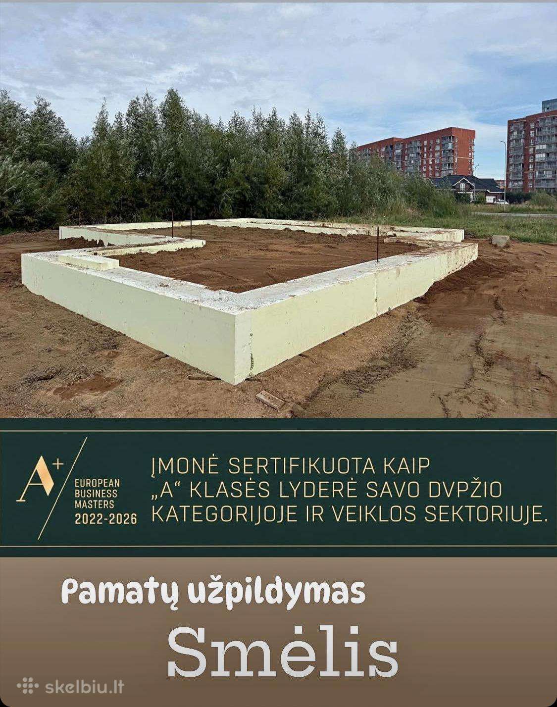 Žvyras pagrindam.skalda.smėlis pagrindu paruošimas