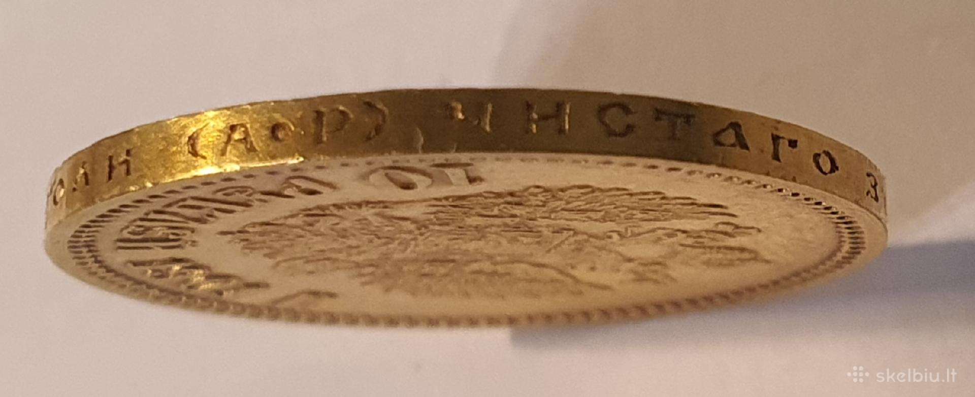 10 rubliu aukgine carine moneta