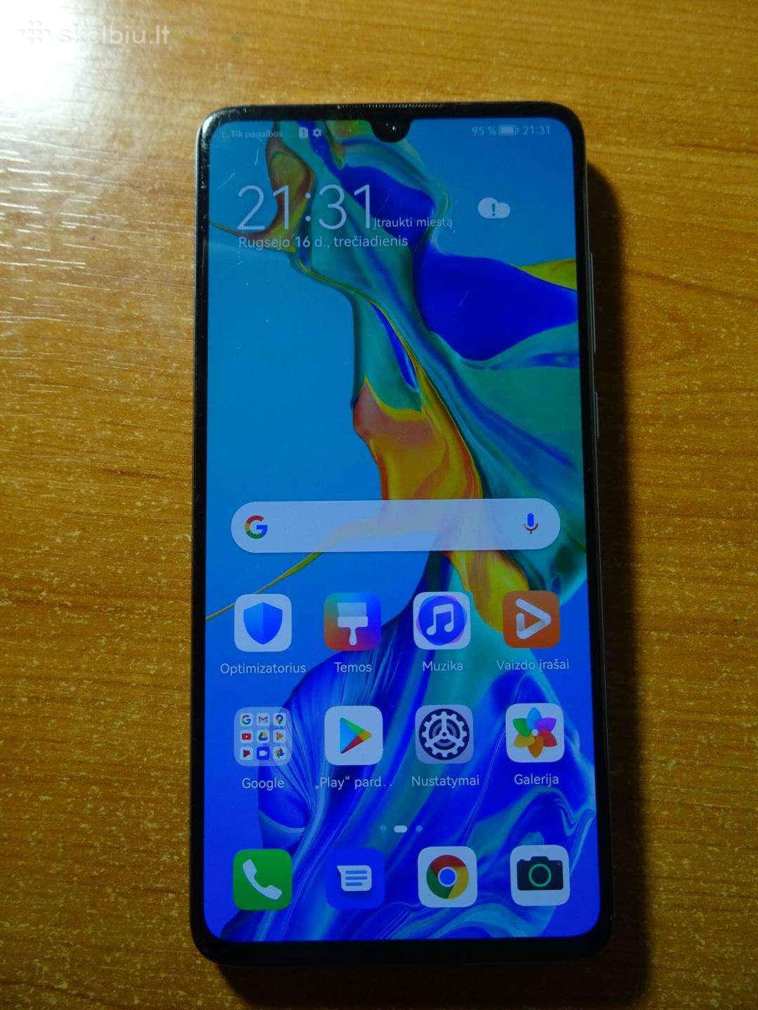 Parduodu Huawei P30 128 GB + priedą