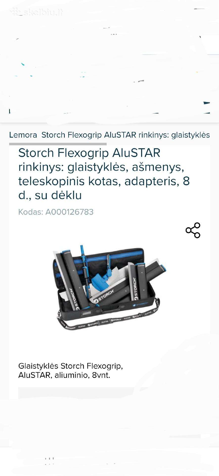 Storch glaistyklių komplektas