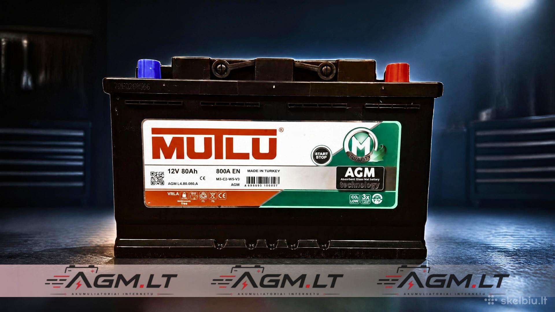 Mutlu Agm Efb akumuliatoriai - platus pasirinkimas