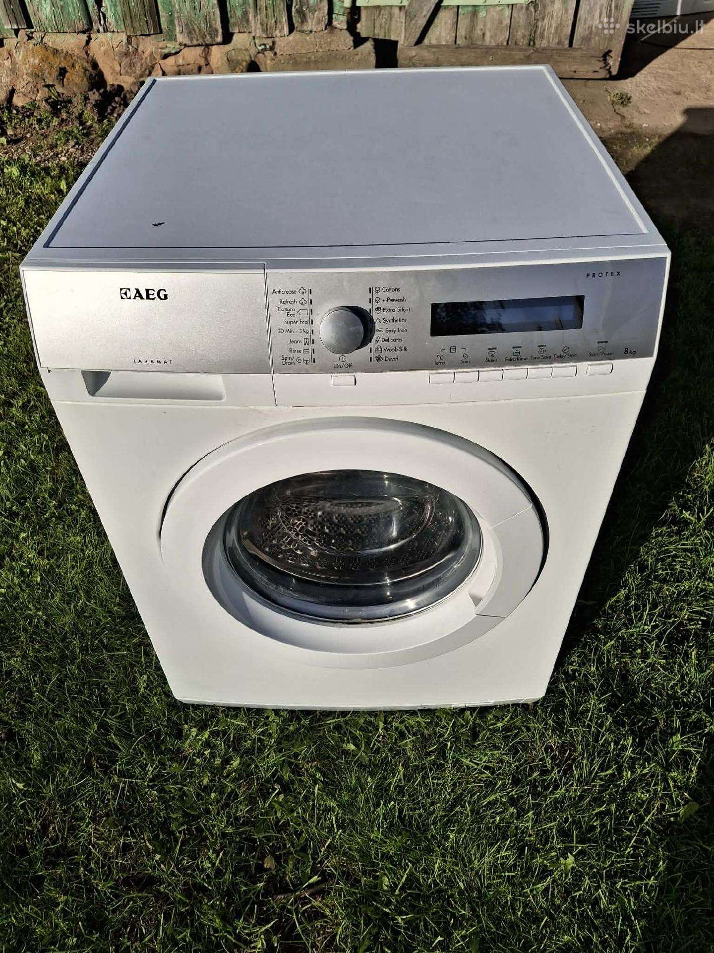 Aeg Protex 8kg mažai naudota su garų funkcija