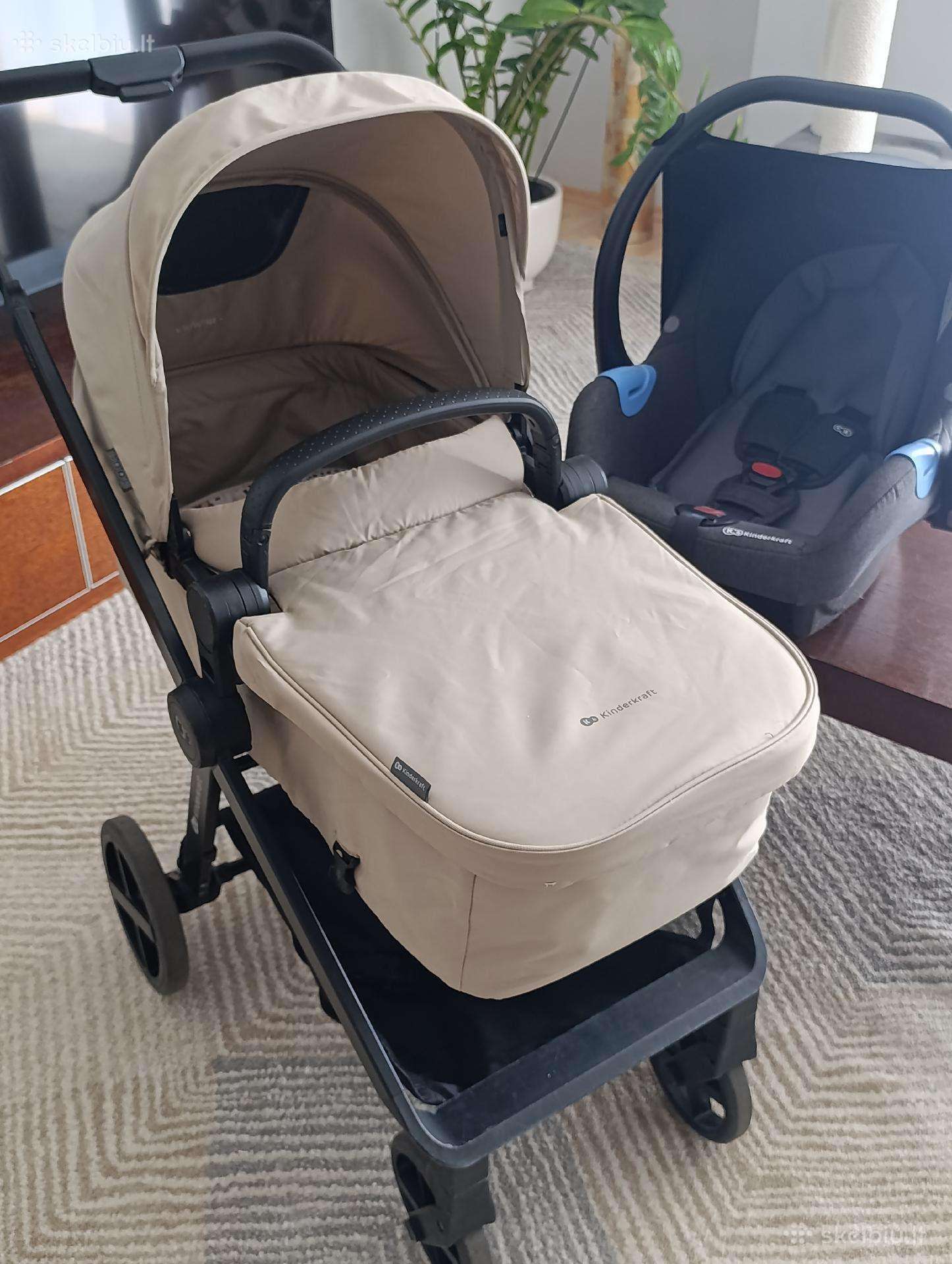 Universalus vežimėlis Kinderkraft 3in1, Newly Beig