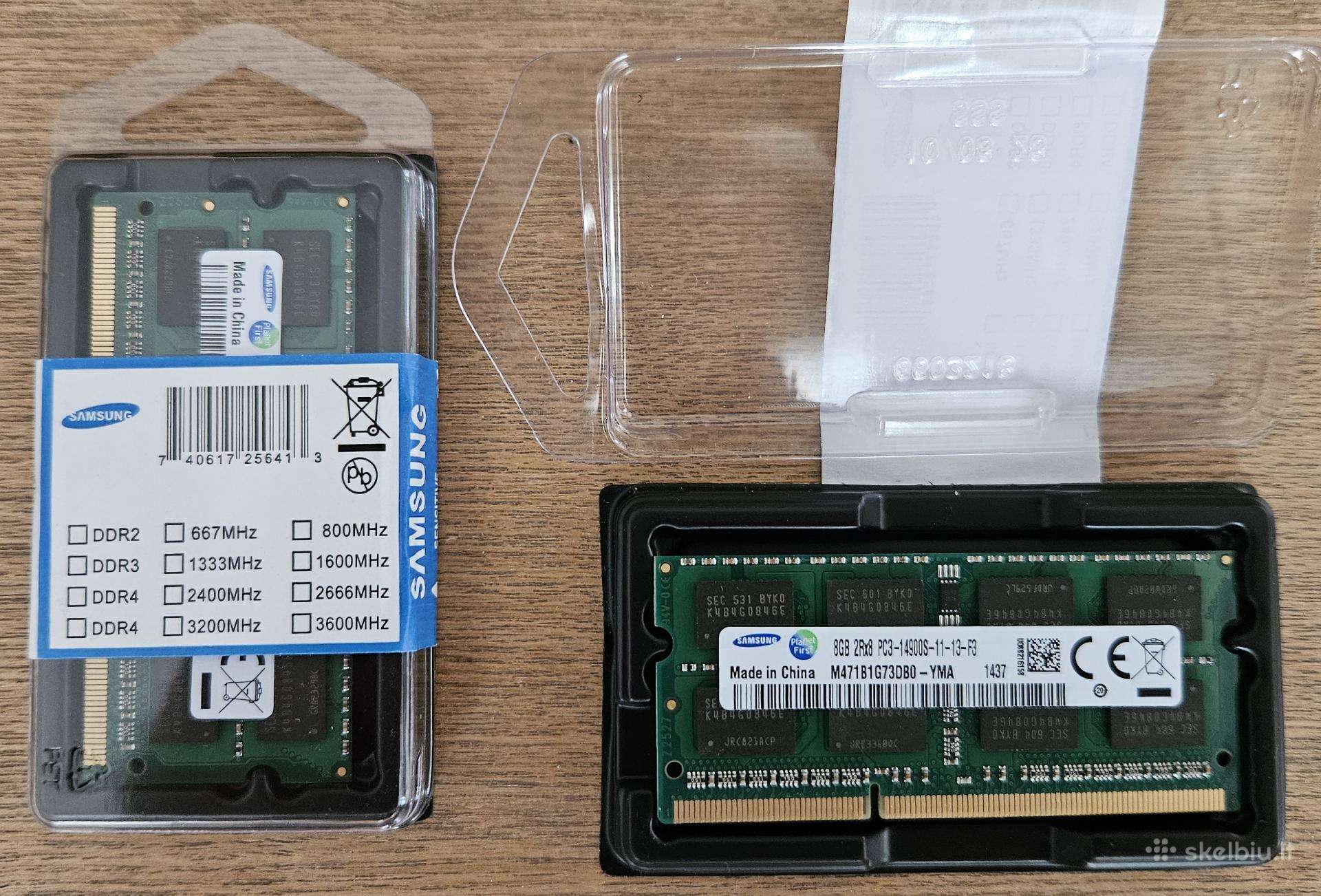 RAM Samsung Ddr3 1866 8gb nešiojamam kompiuteriui