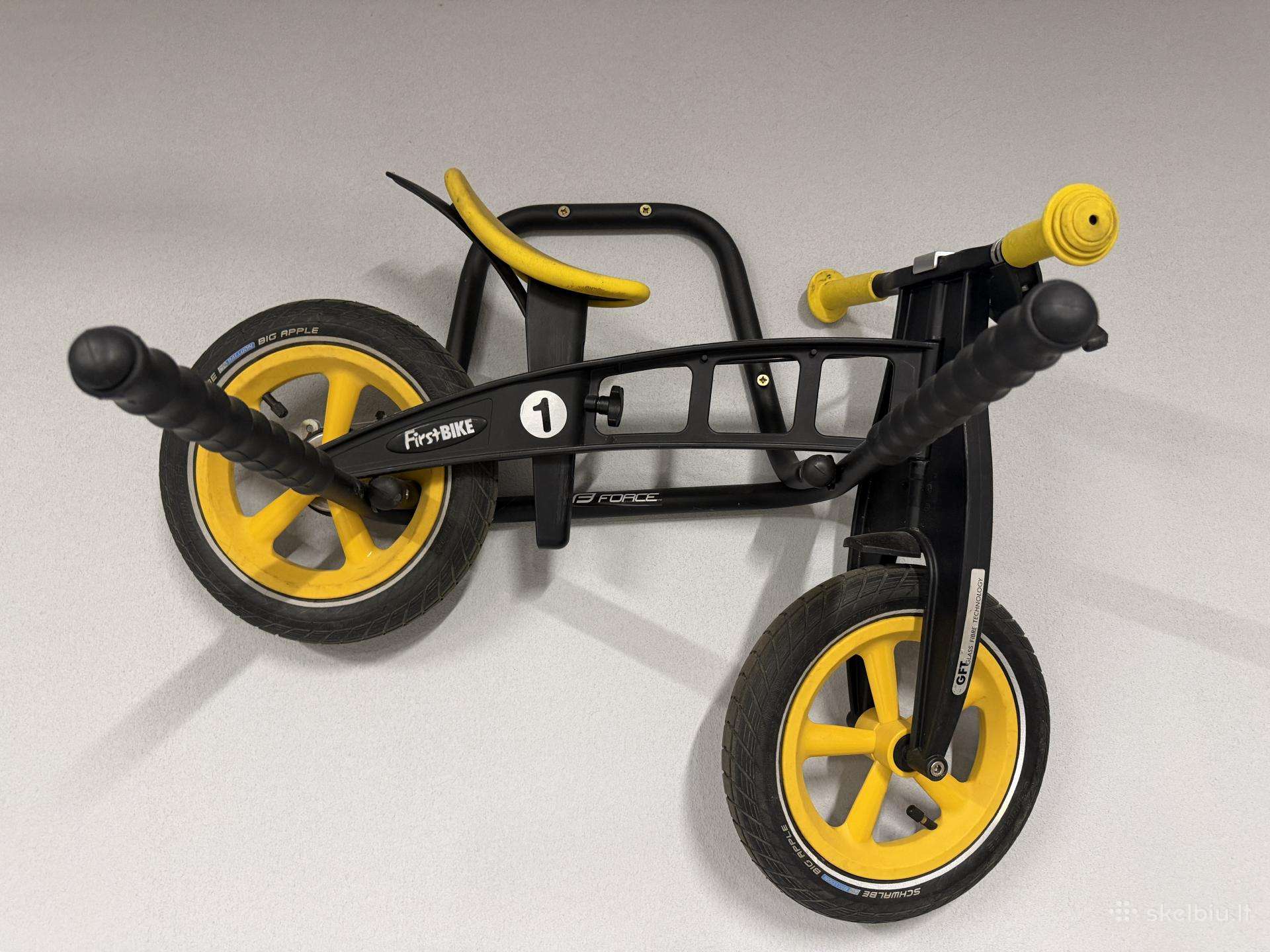 Balansinis dviratis Firstbike Special Geltonas