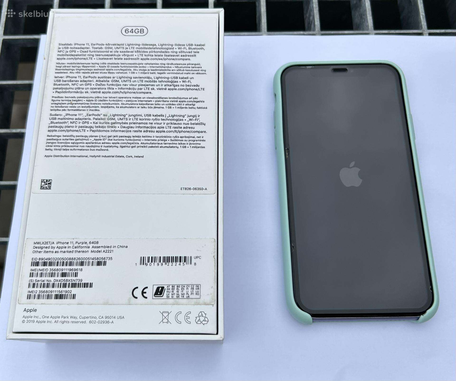 Parduodamas iPhone 11, 64 GB