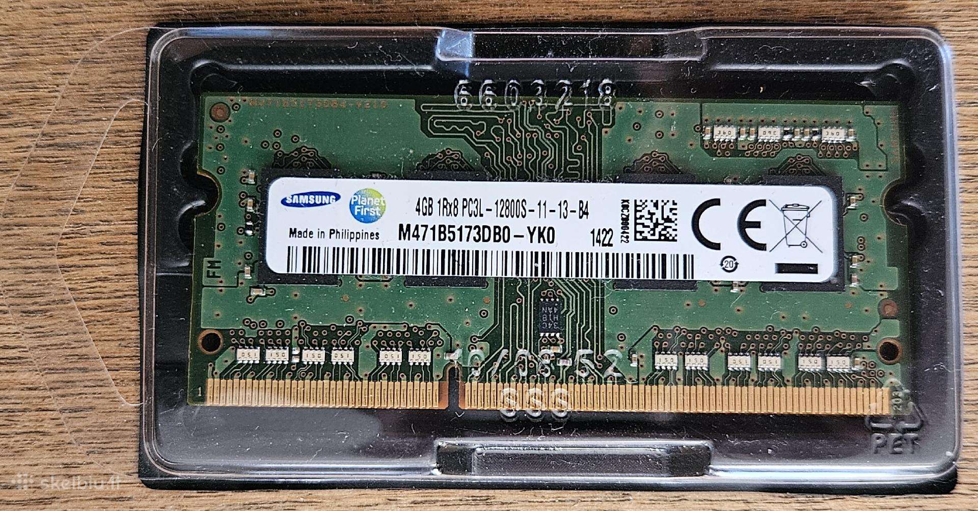 RAM Samsung 4gb Pc3-12800 Ddr3-1600mhz