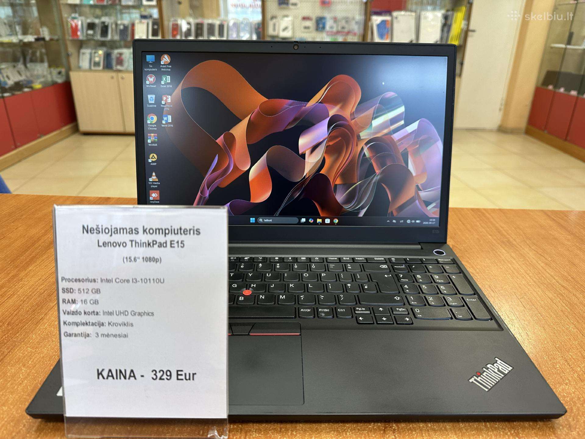 Lenovo Thinkpad E15 15.6'' I3-10110u 512gb 16gb