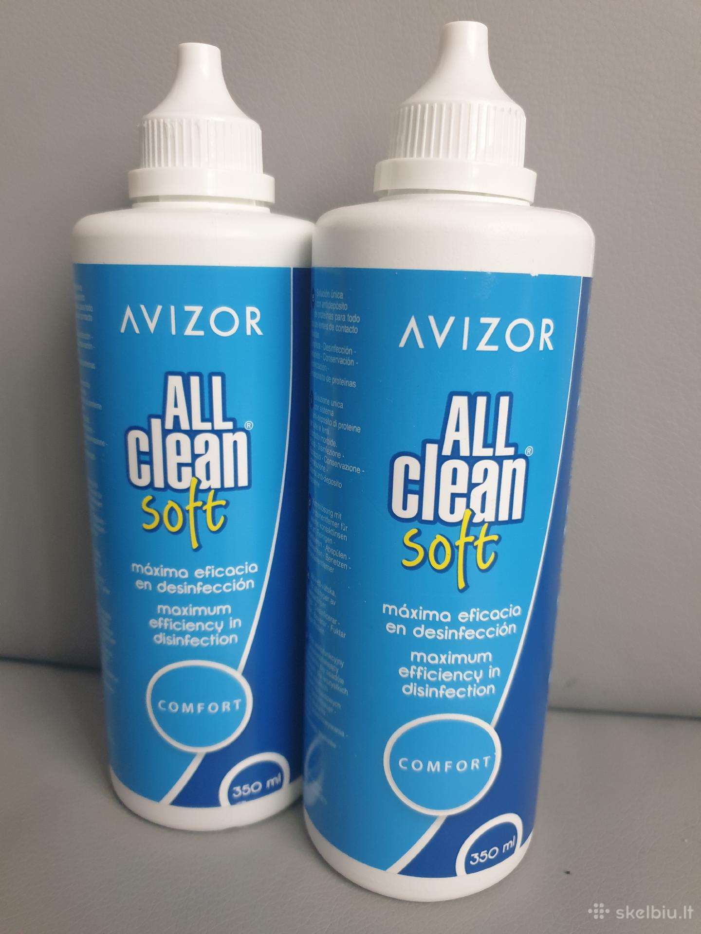 Naujas kontaktinių lęšių skystis Avizor All Clean