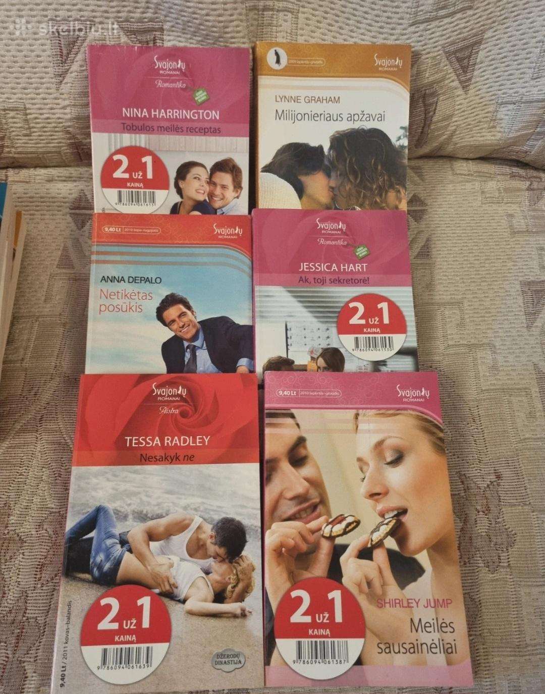 Meilės romanai 6 knygos