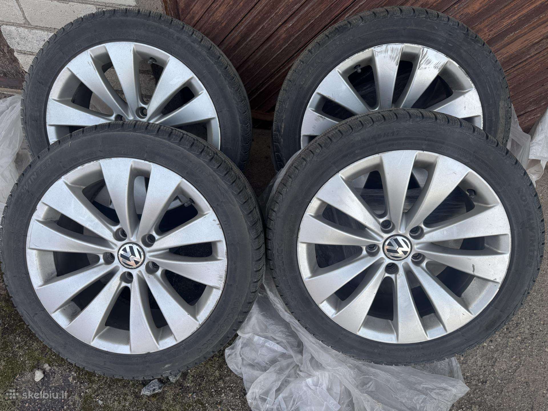 Volkswagen lieto lydinio ratlankiai su padangomis