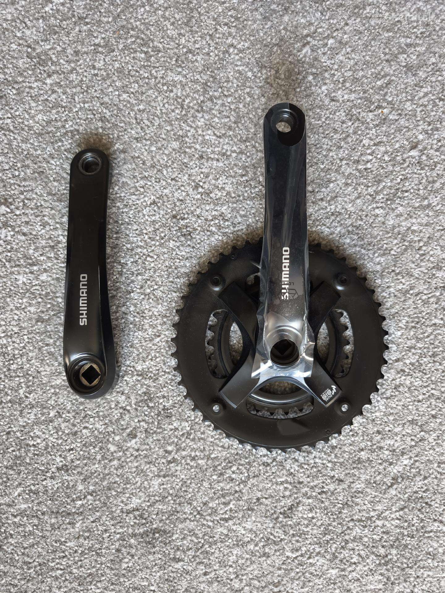 Shimano Fc-ty501-2 švaistikliai, 46-30t, 2x7/8 pav