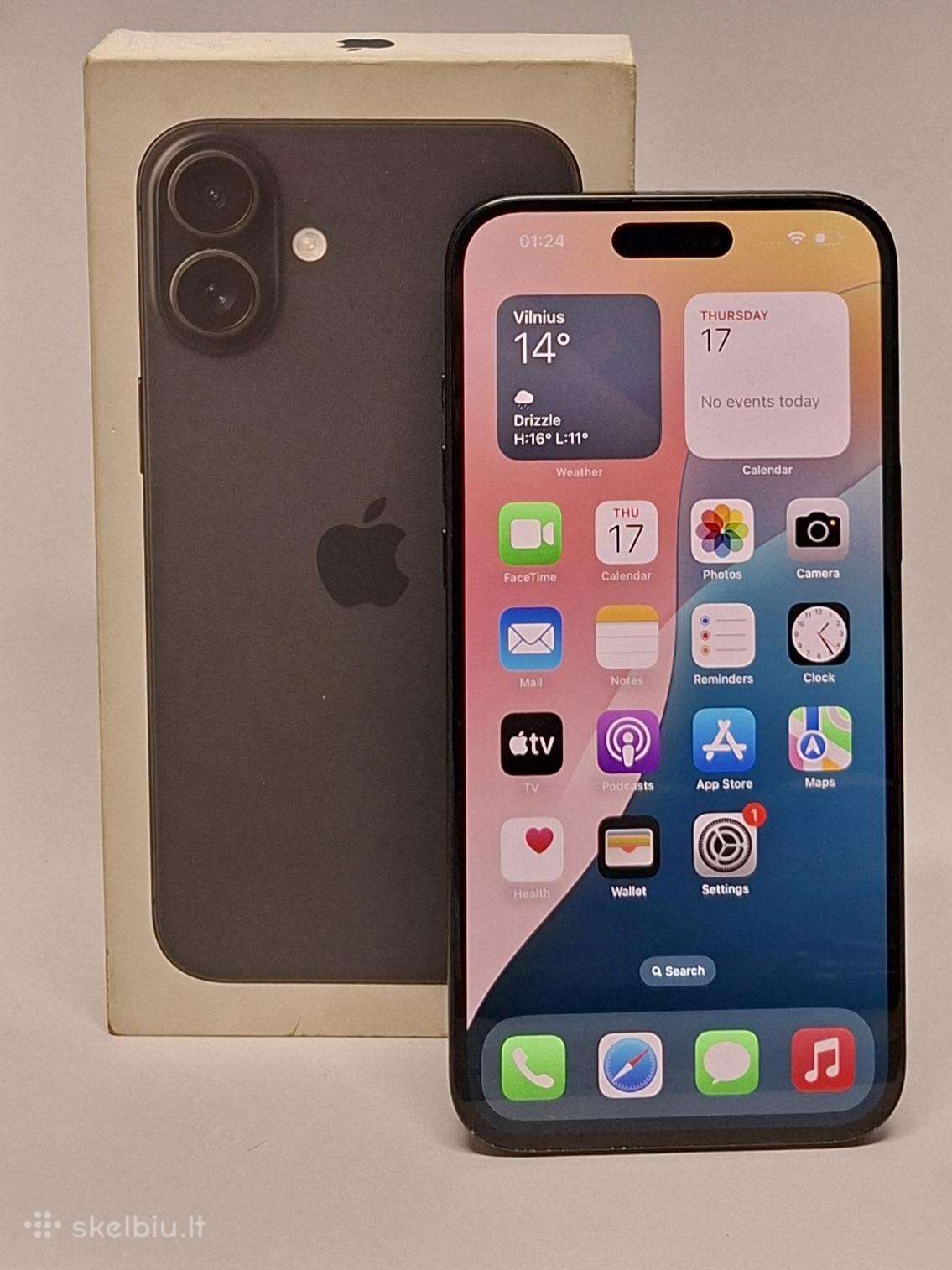 iPhone 16 plus 256gb 93% baterija