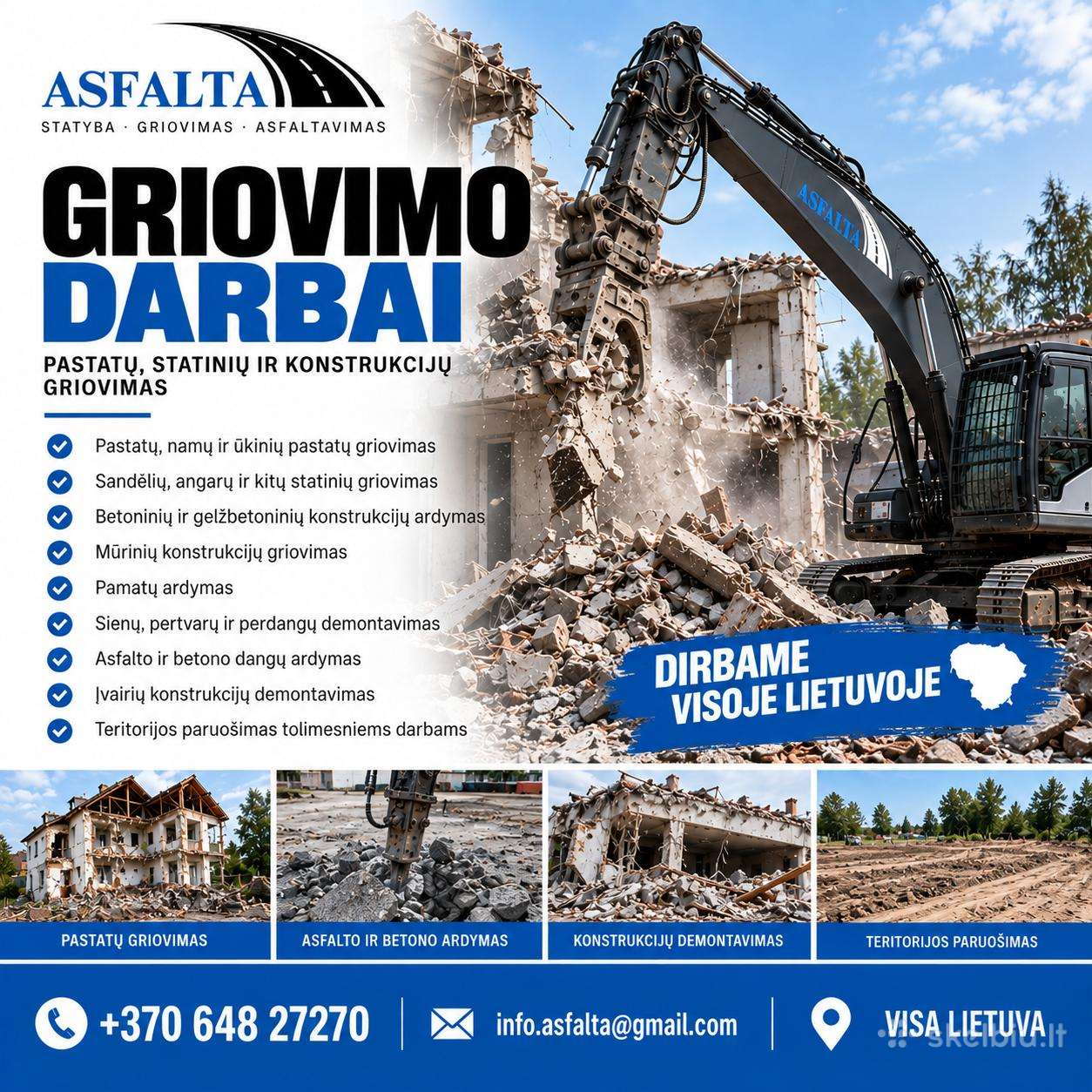 Griovimo Darbai
