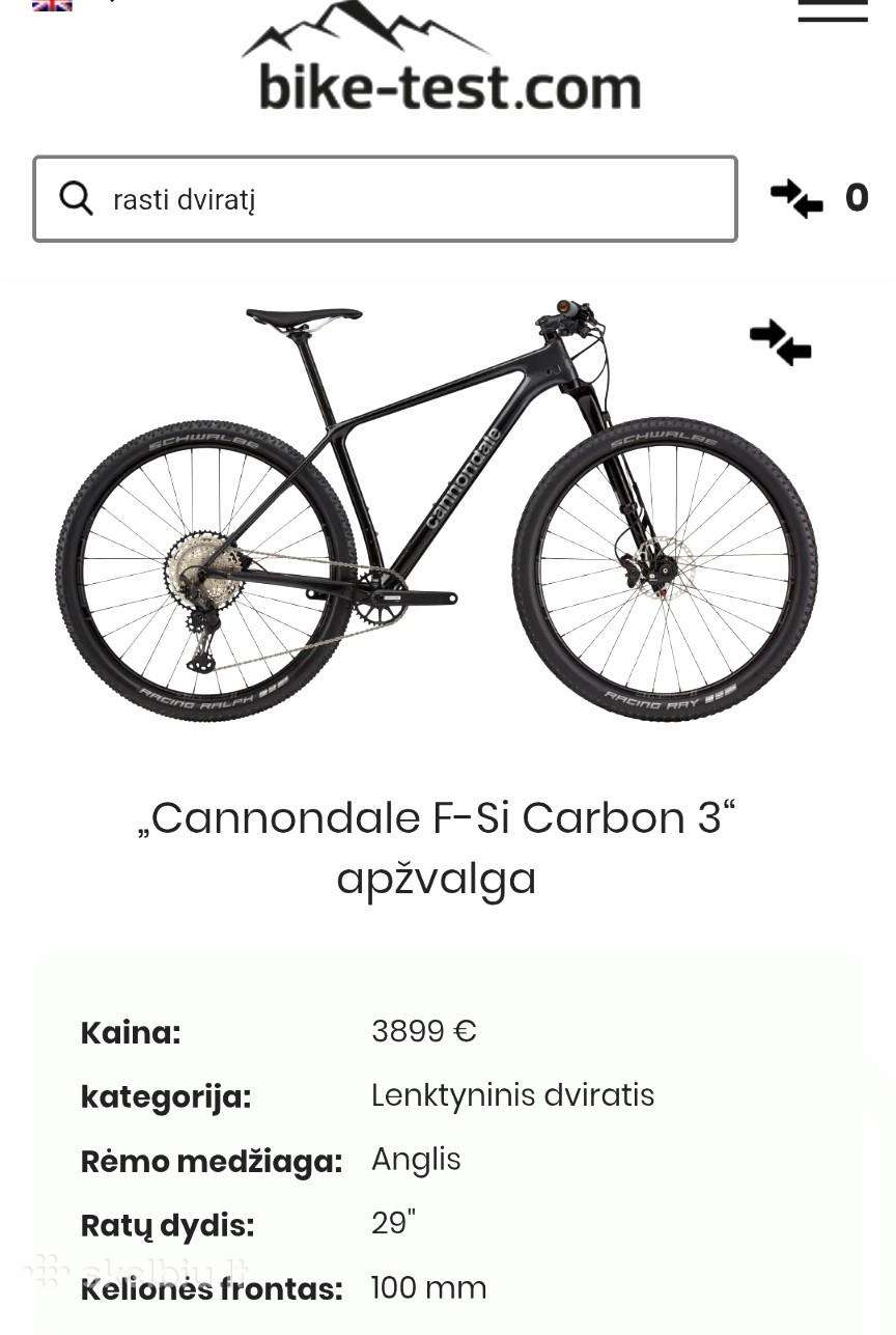Kalnų dviratis Cannondale 29″