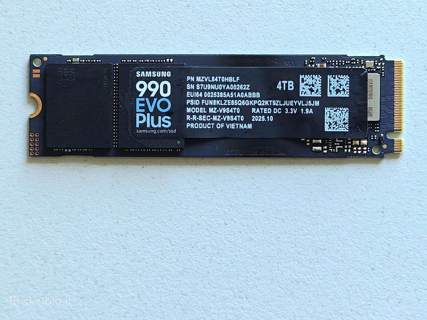 Samsung 990 EVO Plus nvme SSD - 4tb