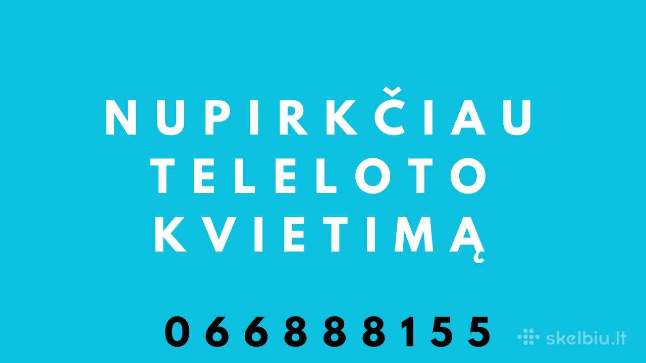 Pirksiu laiminga teleloto bilieta