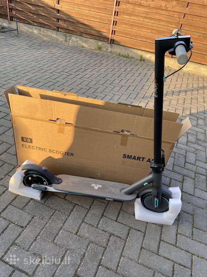 Naujas el. paspirtukas V8 E-scooter