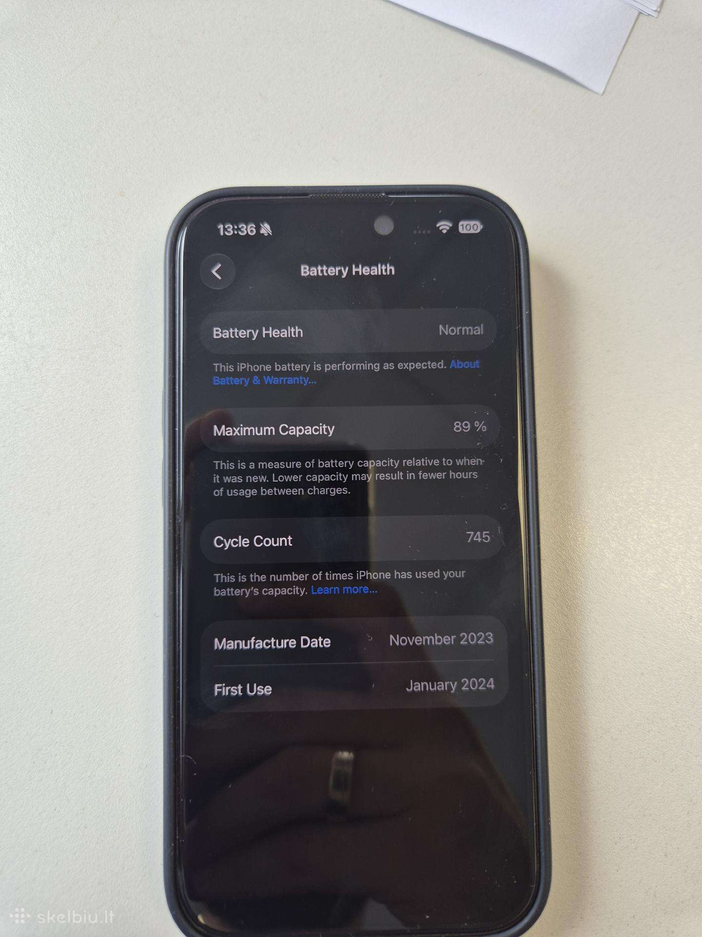 iPhone 15 Pro 128gb (Black Titanium)