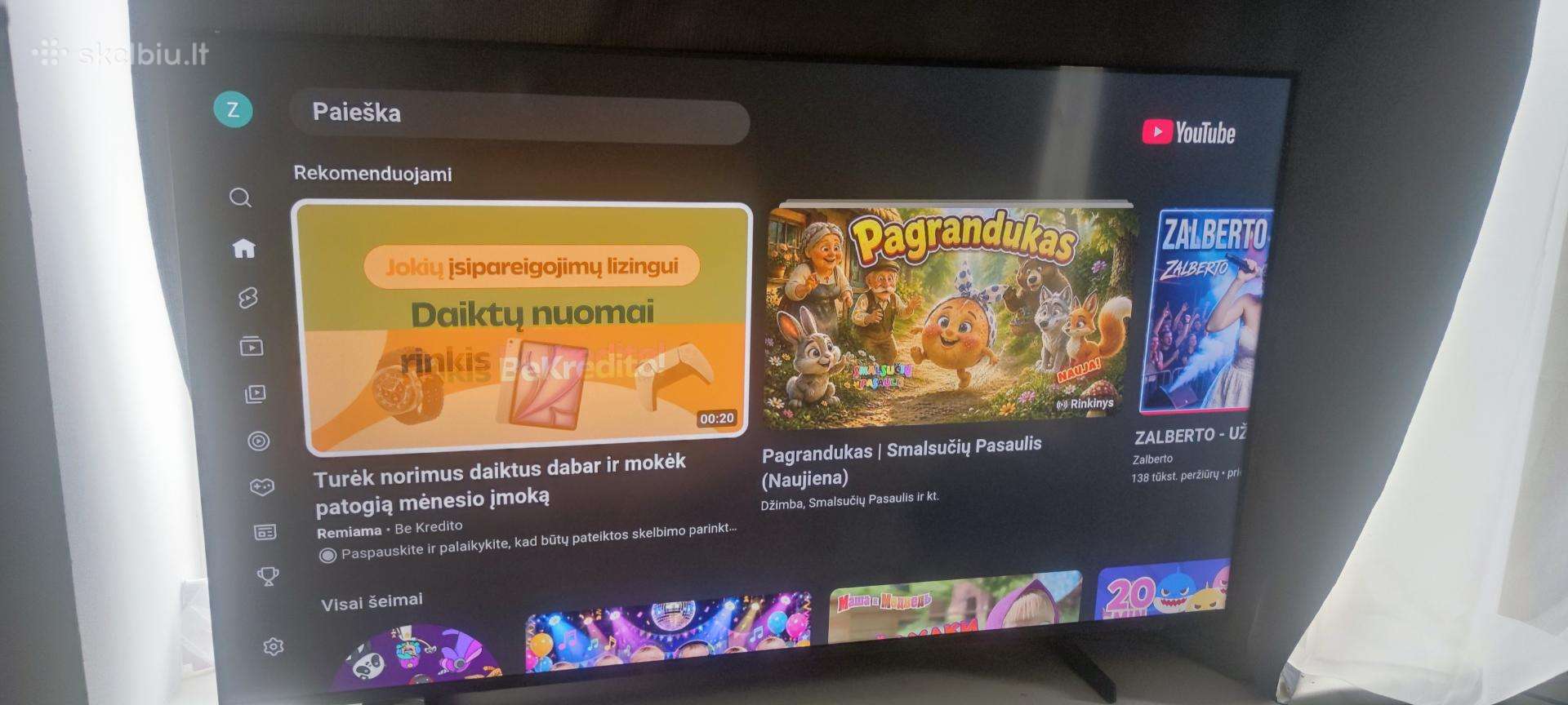 Samsung 50" Crystal Uhd 4k Smart TV – kaip naujas