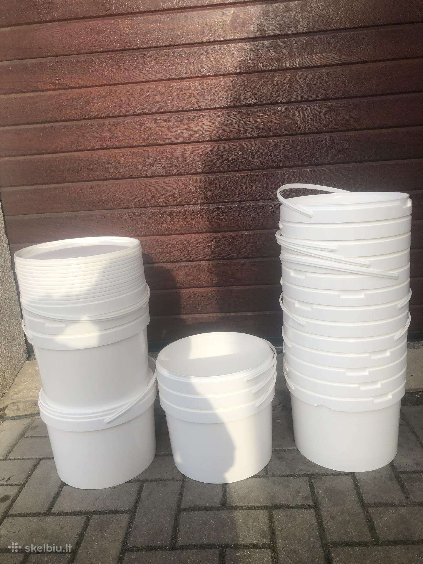 Maistiniai balti kibirai