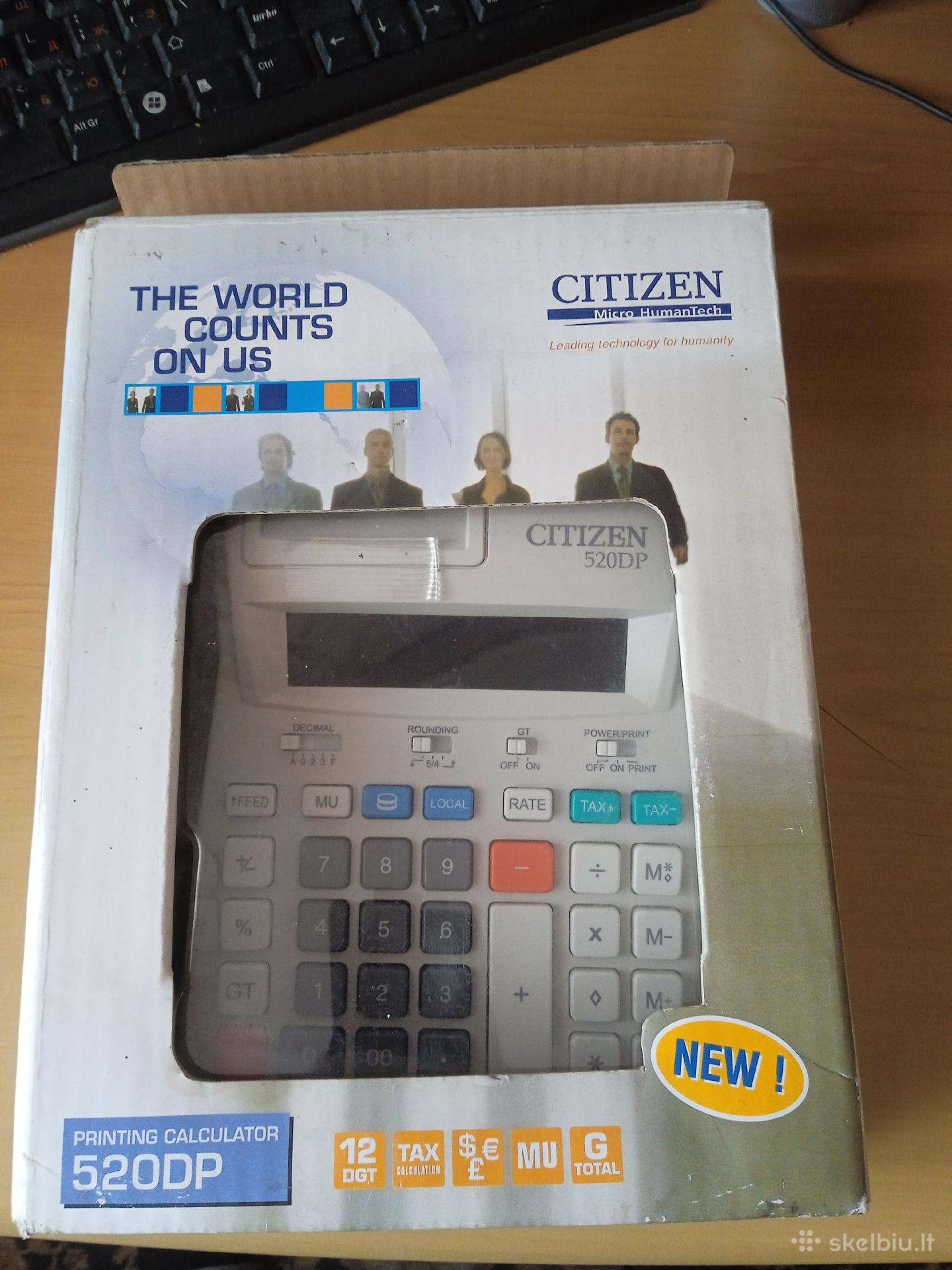 Buhalter spausdinantis skaičiuotuvas Citizen 520dp