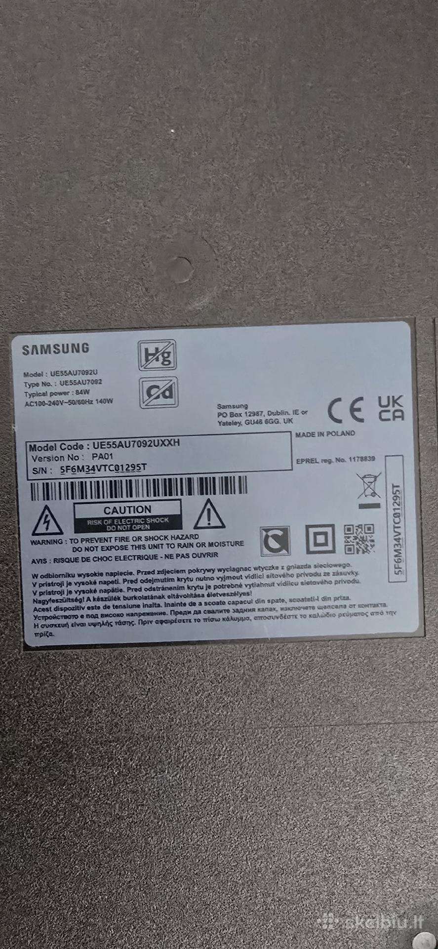 Samsung Ue55au7092