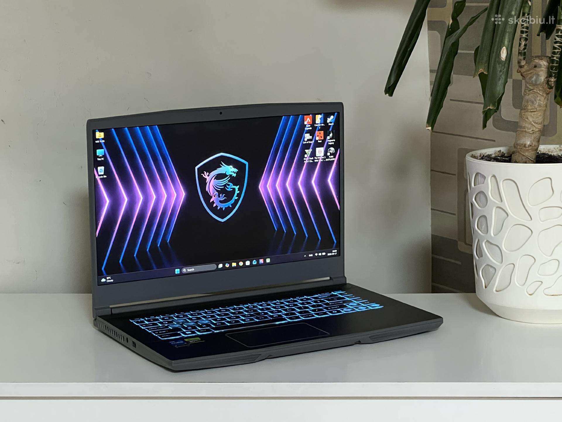 Parduodamas Msi Thin su Rtx 4050, I5-12k, 144hz.