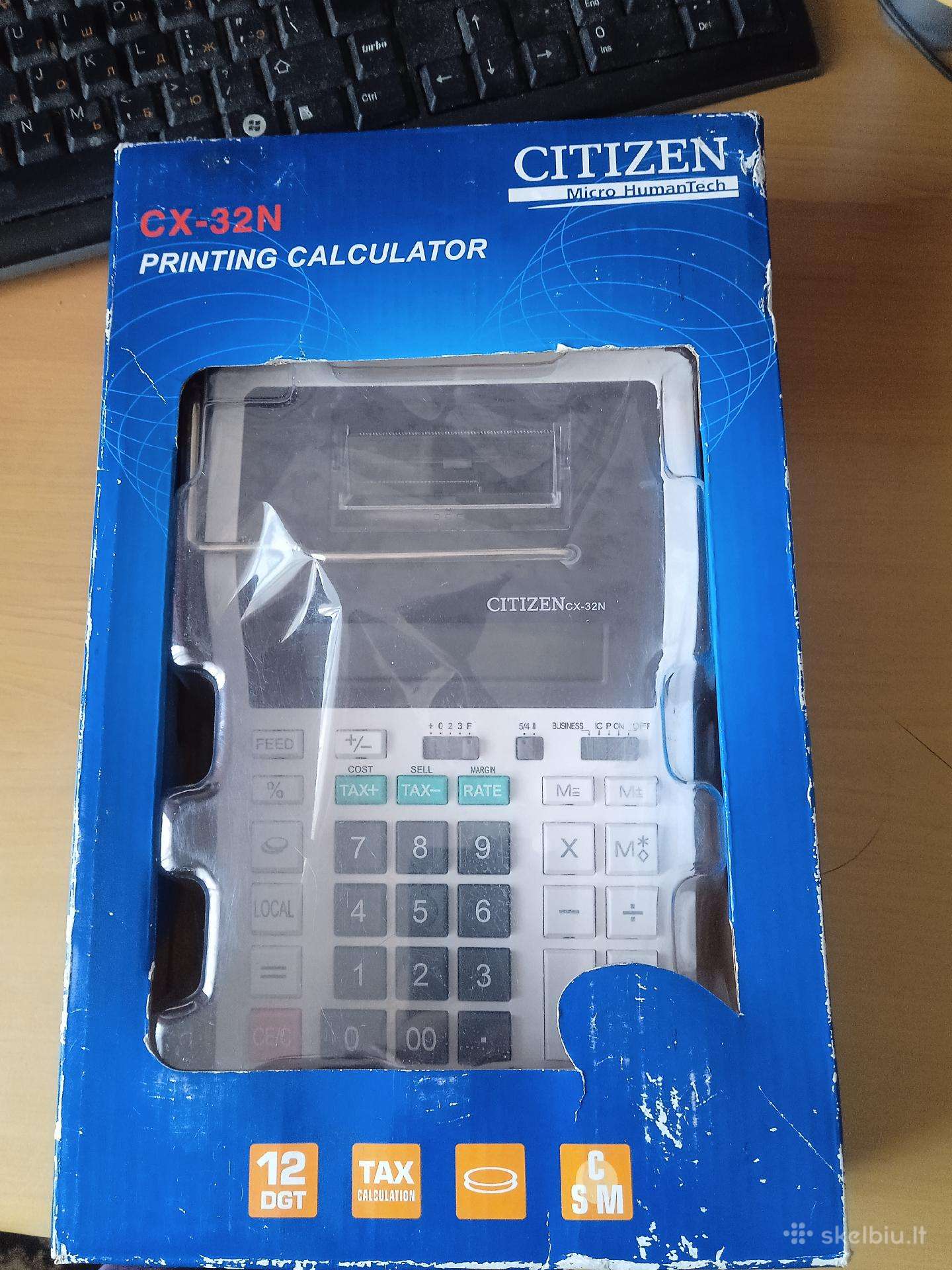 Citizen CX-32n“ spausdinantis skaičiuotuvas