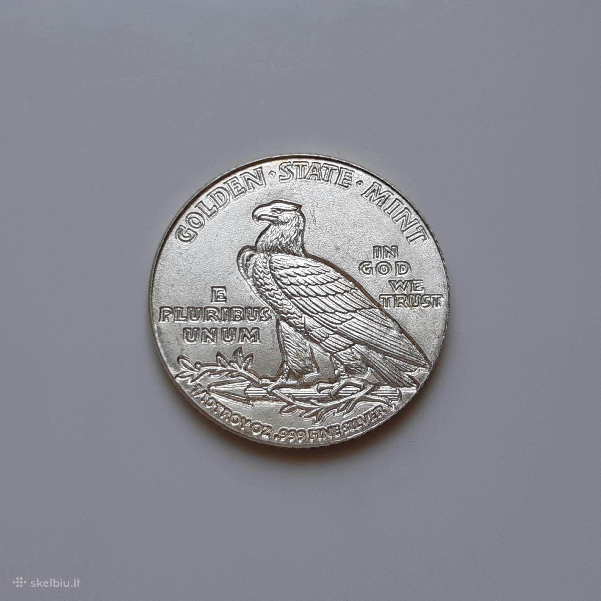 JAV 1/10 uncijos sidabras