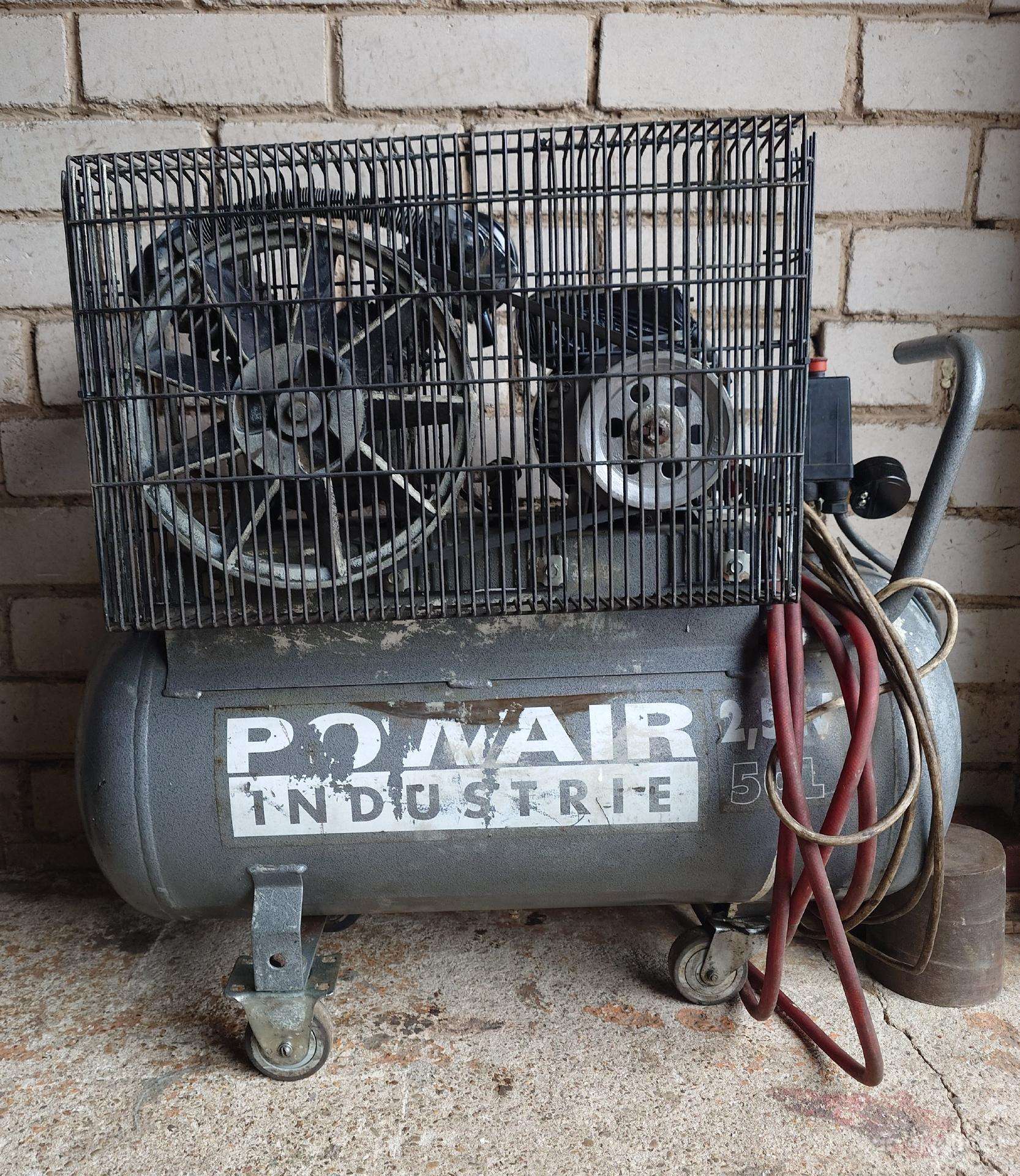 Oro kompresorius Powair Industrie 50l, vienfazis