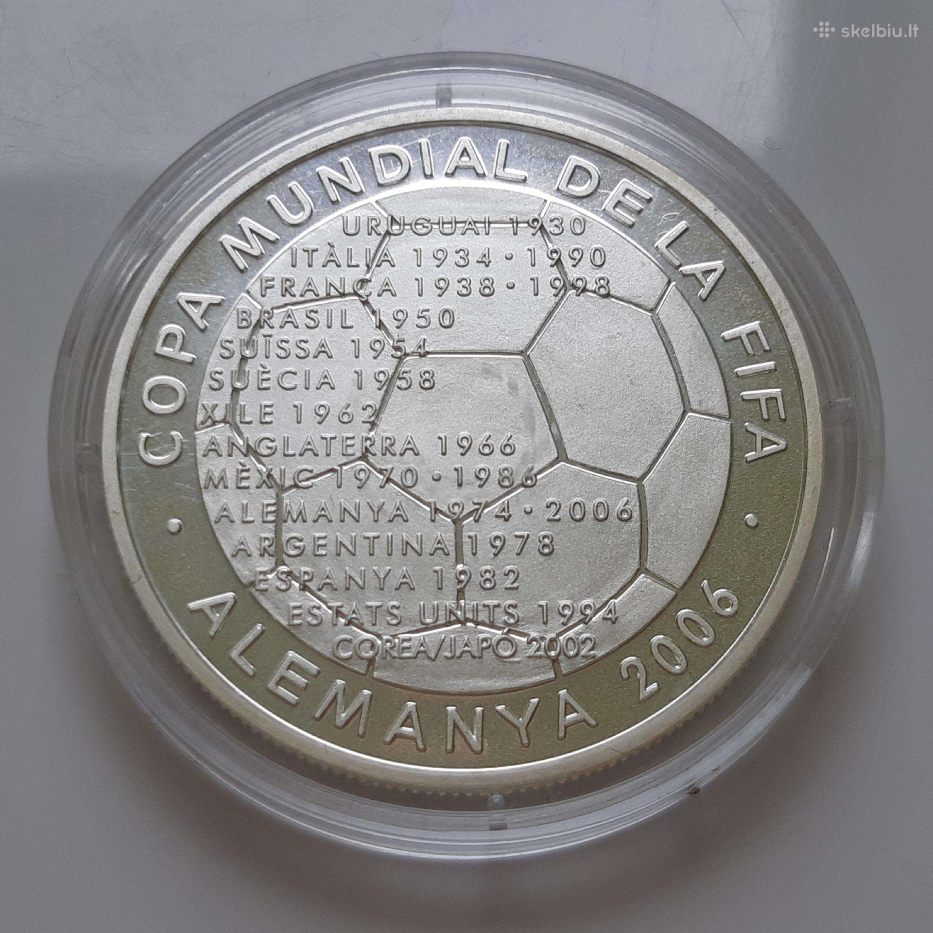 Andora 10 dinerių sidabras Futbolas 2003