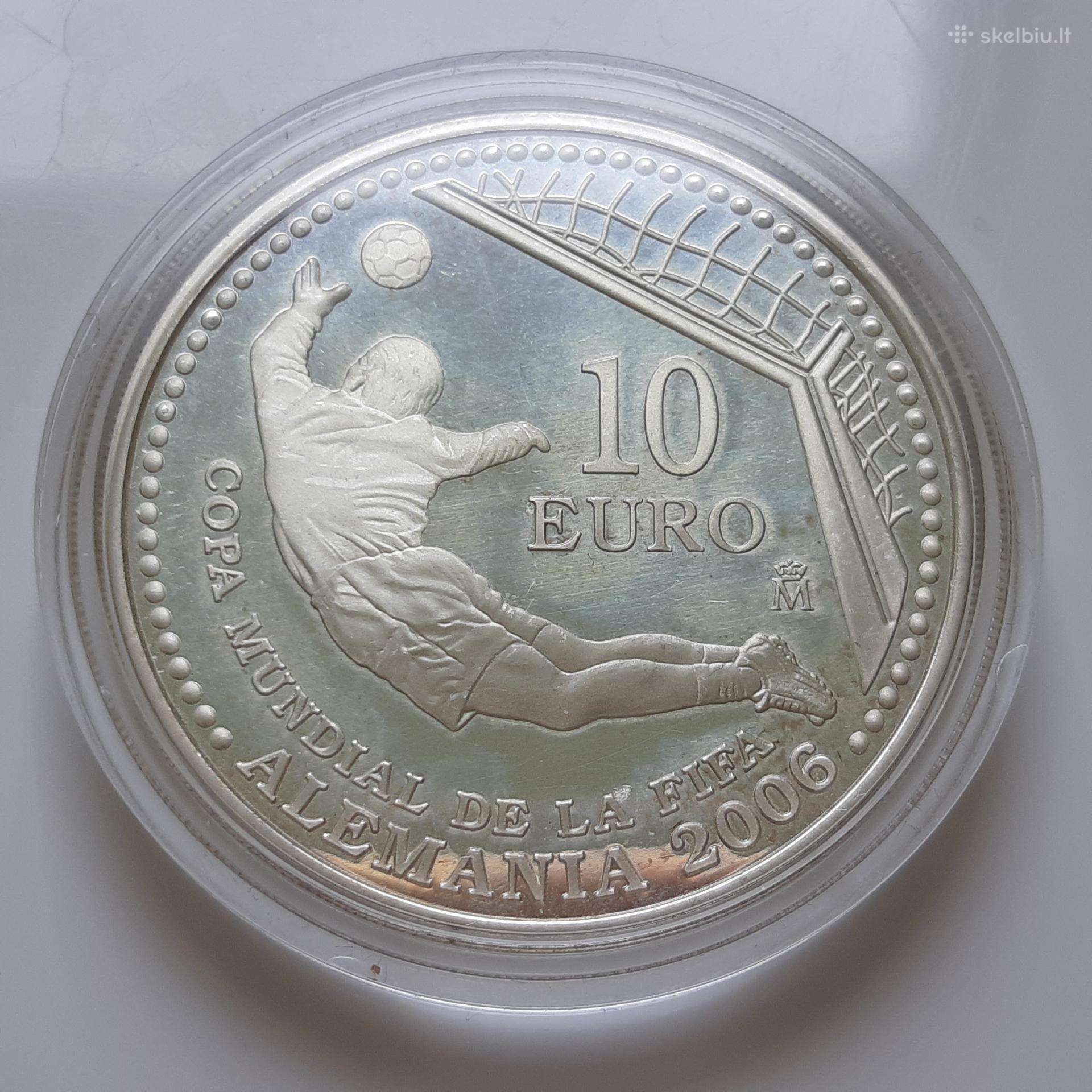 Ispanija 10 euro sidabras Futbolas 2003
