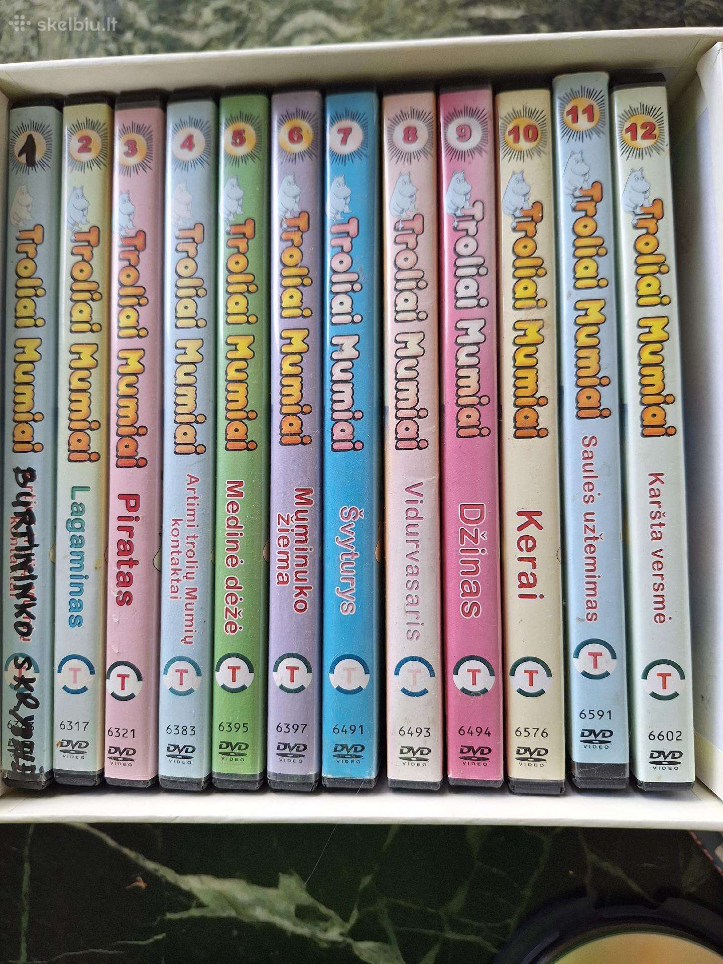 Troliai Mumiai Dvd 12 dvd rinkinys