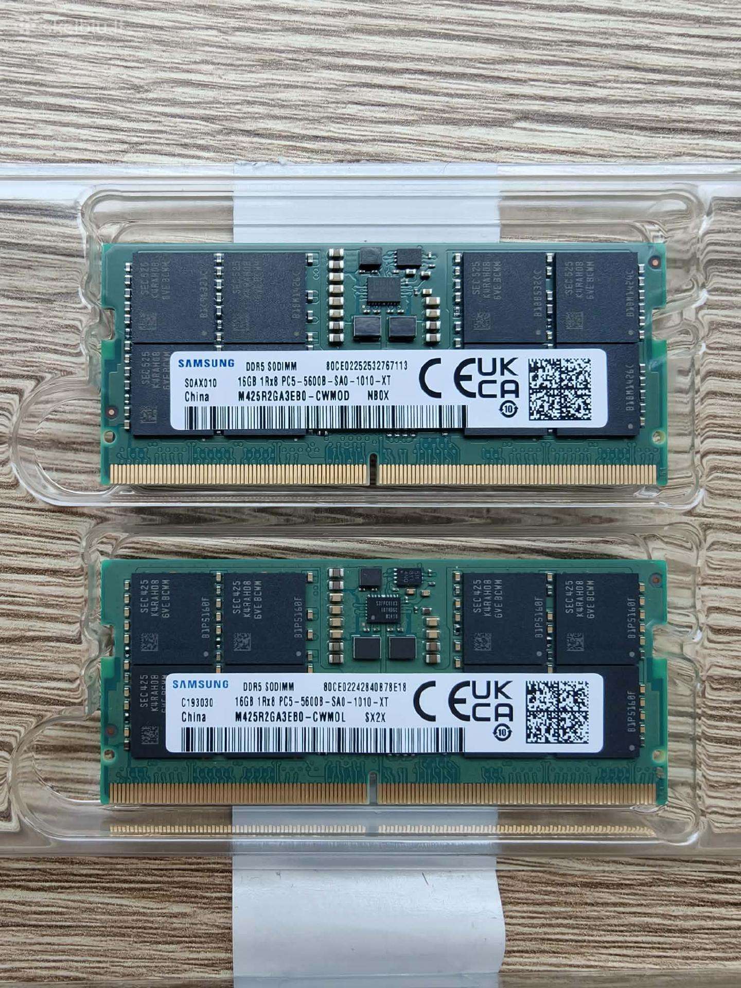 Ddr5 Samsung RAM Sodimm 2x16gb kit 32gb
