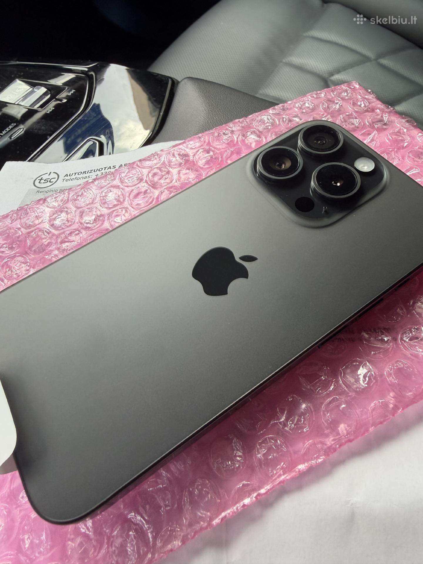 Naujas iPhone 15 Pro 128gb titanium black