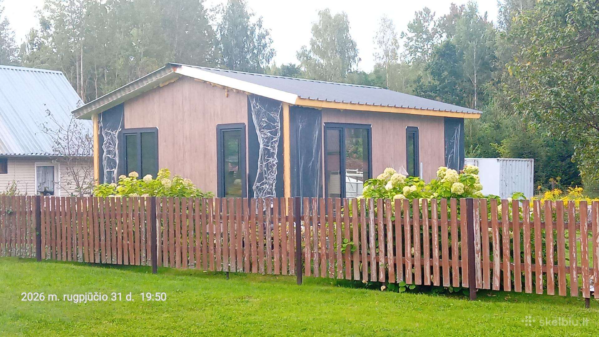 Modulinis .49m2 irengtas.gaminam,laukiam uzsakovu