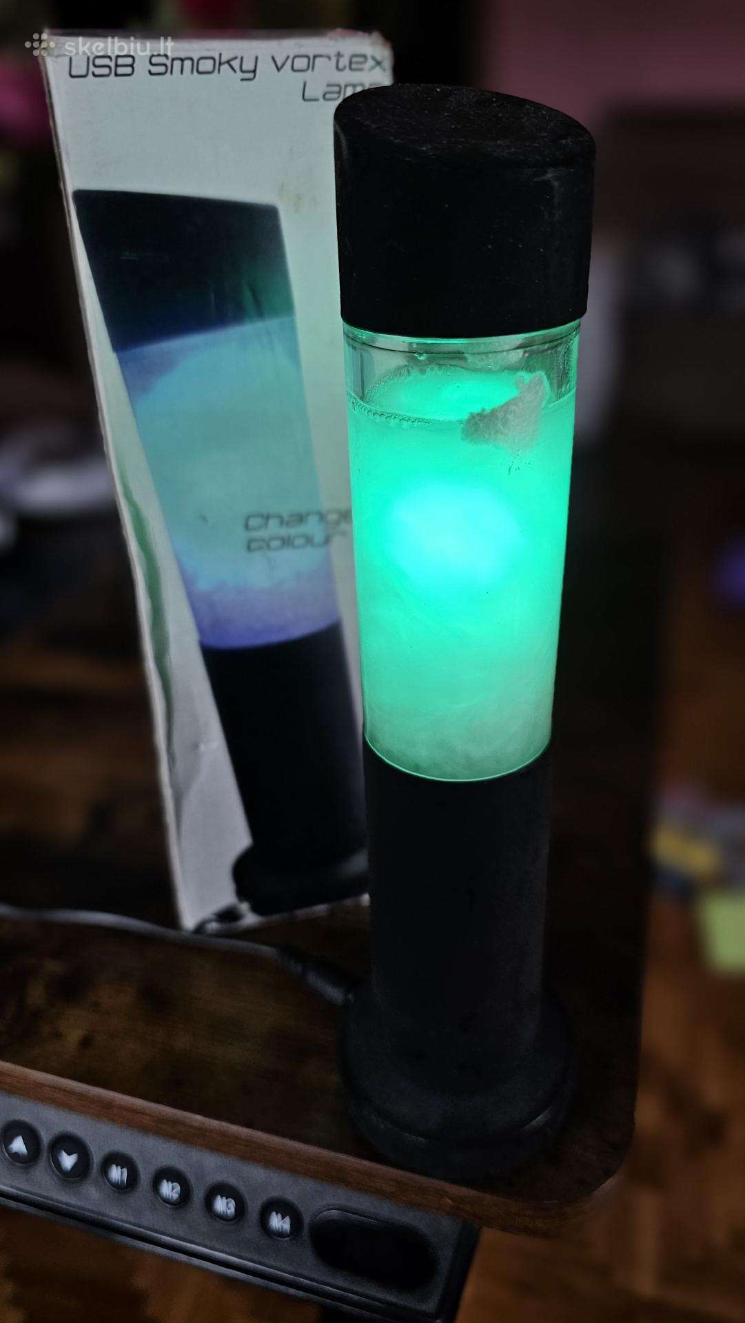 Usb dūminio sūkurio lempa, stalo dekoracija