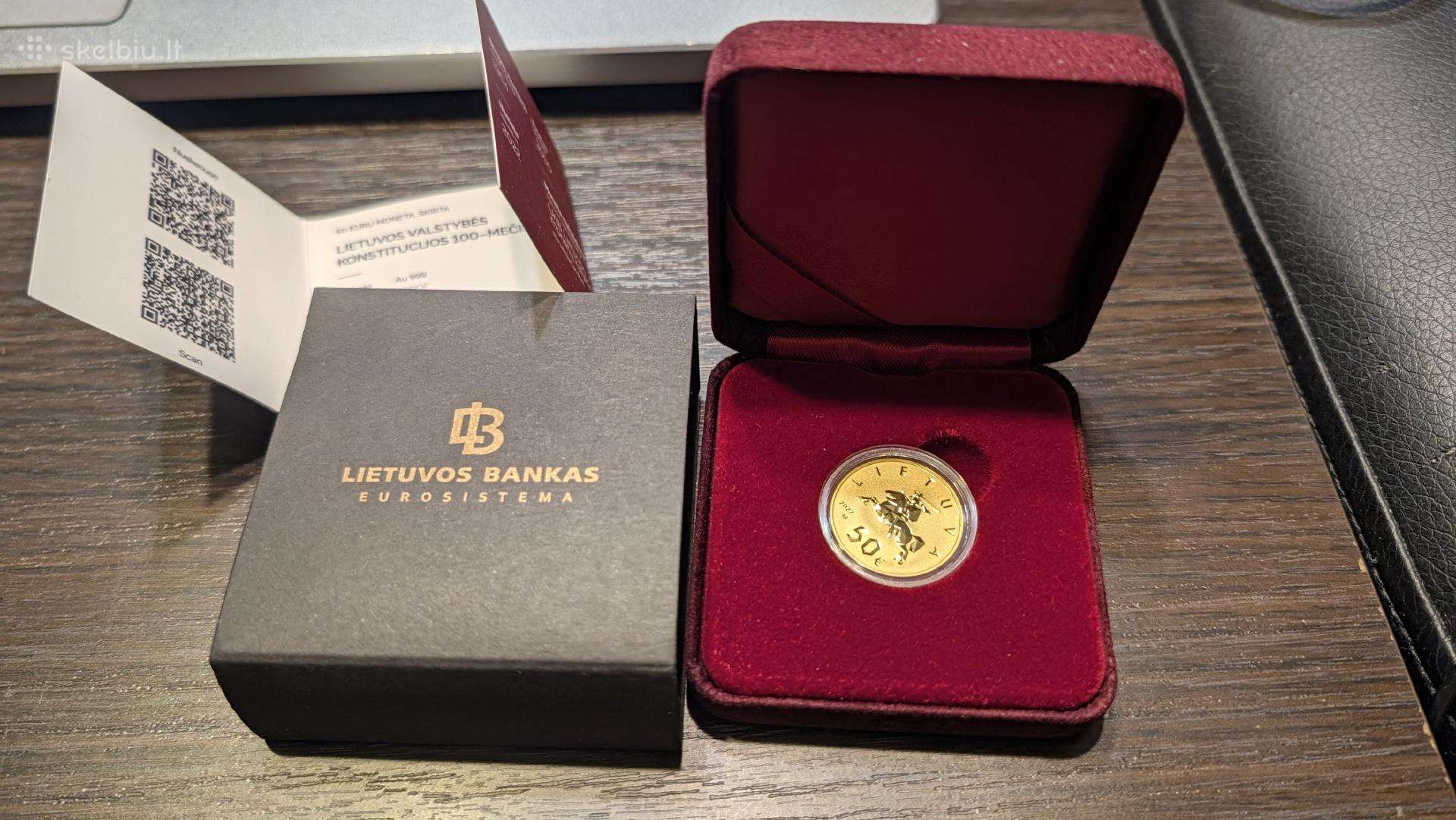 50 Eur auksinė moneta Konstitucijos šimtmečiui